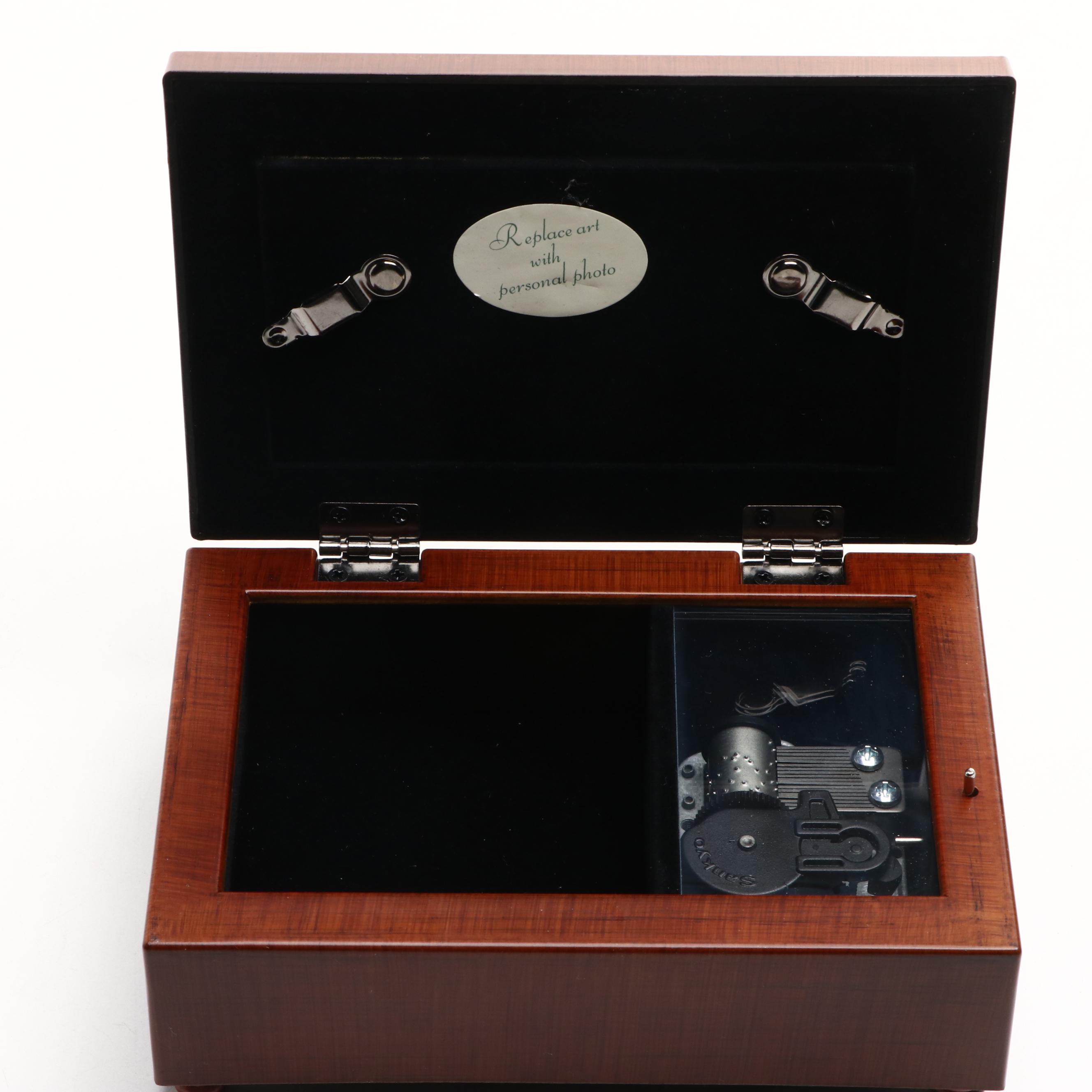 Sankyo Resin Music Box, M. Requena Porcelain Elephant Figurine and More