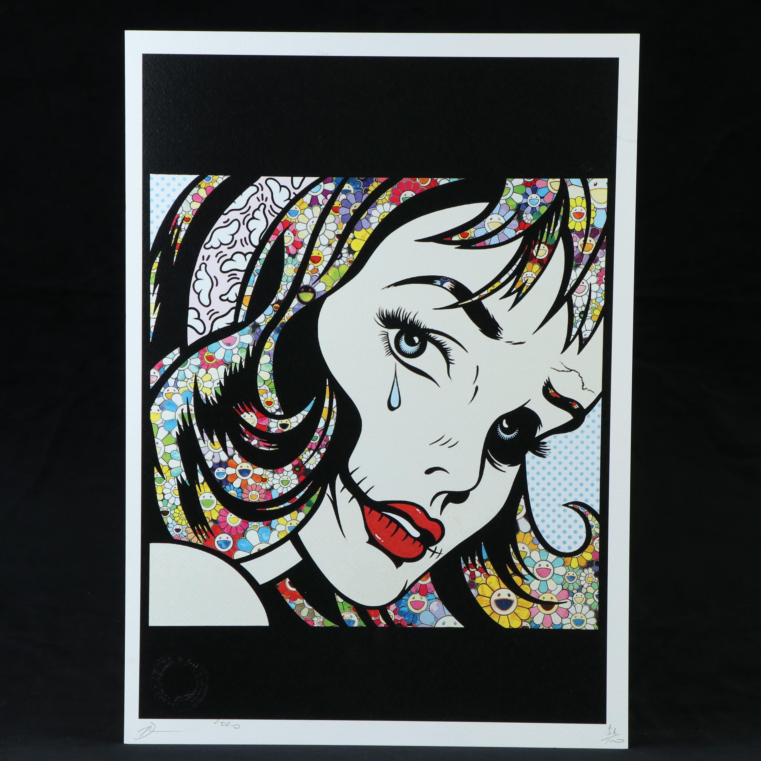 Death NYC Pop Art Graphic Print of Roy Lichtenstein x Murakami