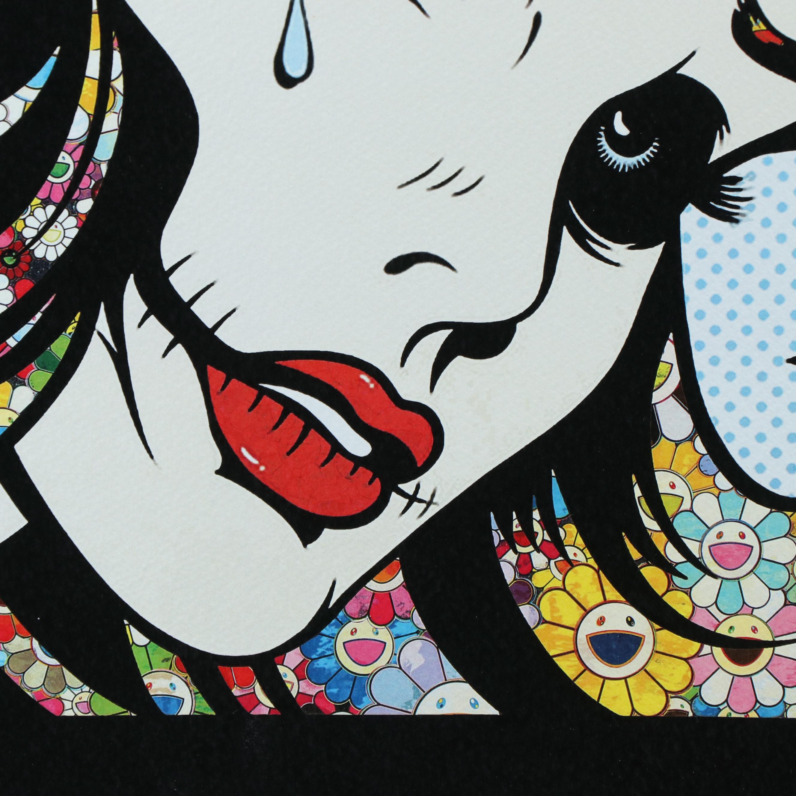 Death NYC Pop Art Graphic Print of Roy Lichtenstein x Murakami
