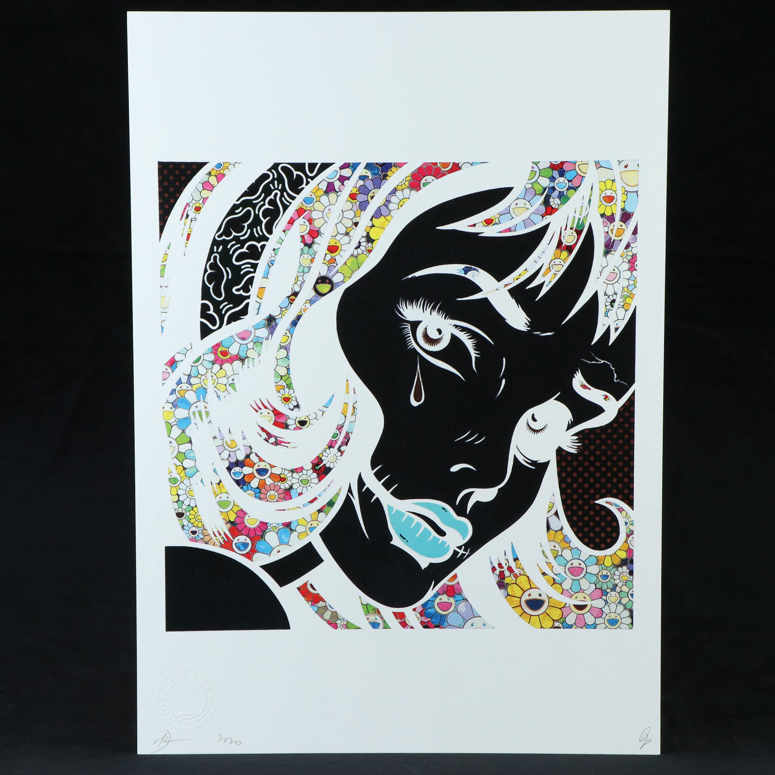 Death NYC Pop Art Graphic Print of Roy Lichtenstein x Murakami