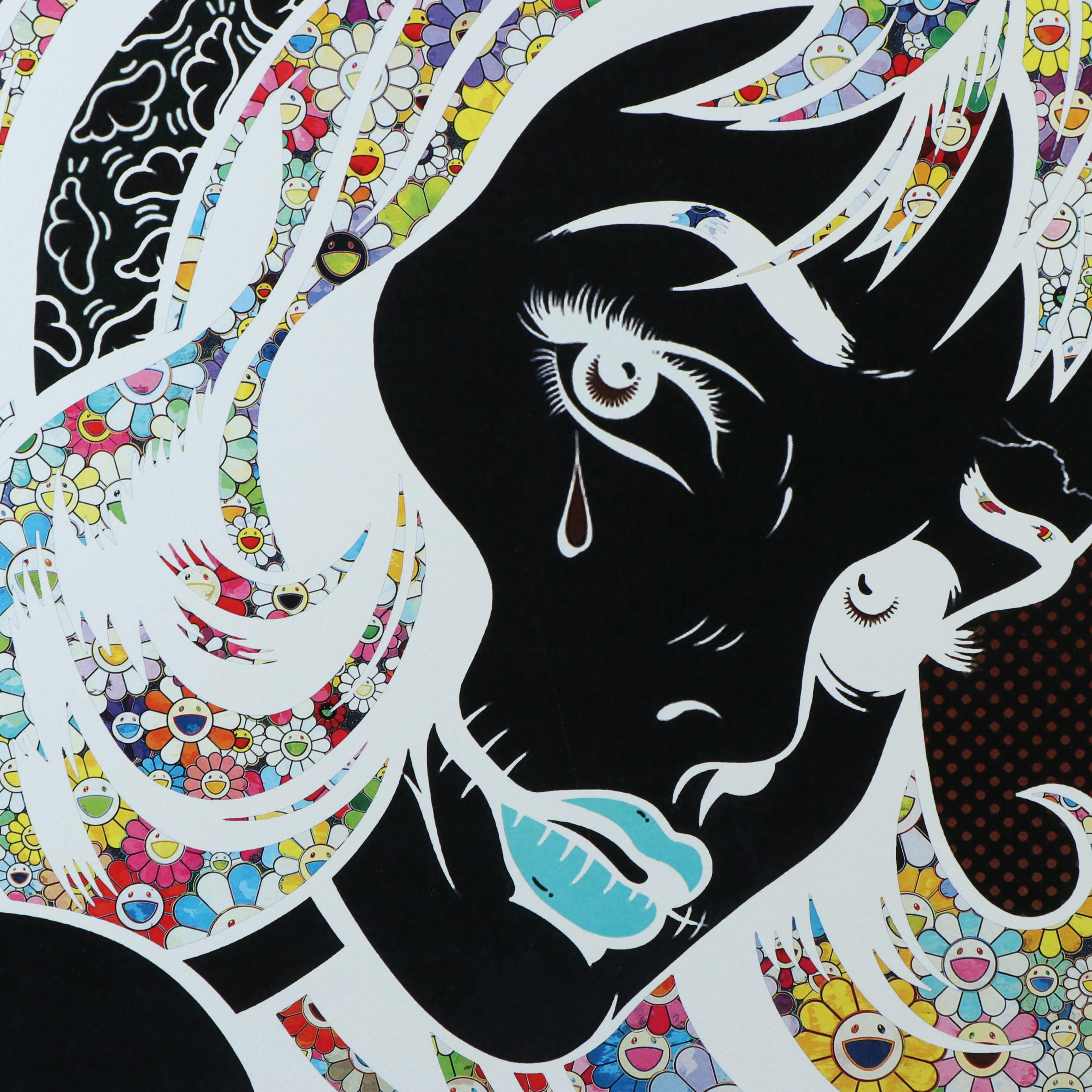 Death NYC Pop Art Graphic Print of Roy Lichtenstein x Murakami