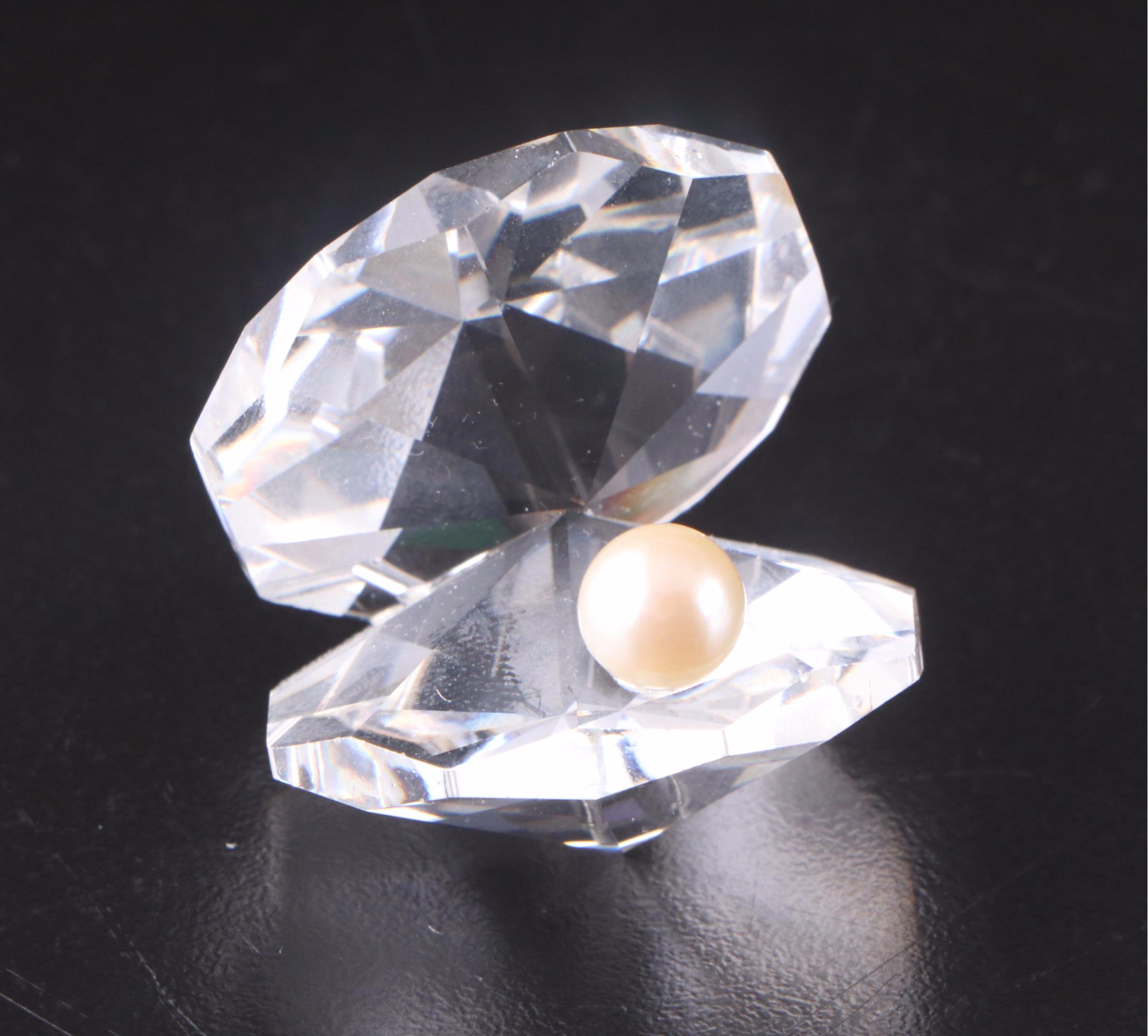 Swarovski Crystal Butterfly Box with Swans and Other Figurines