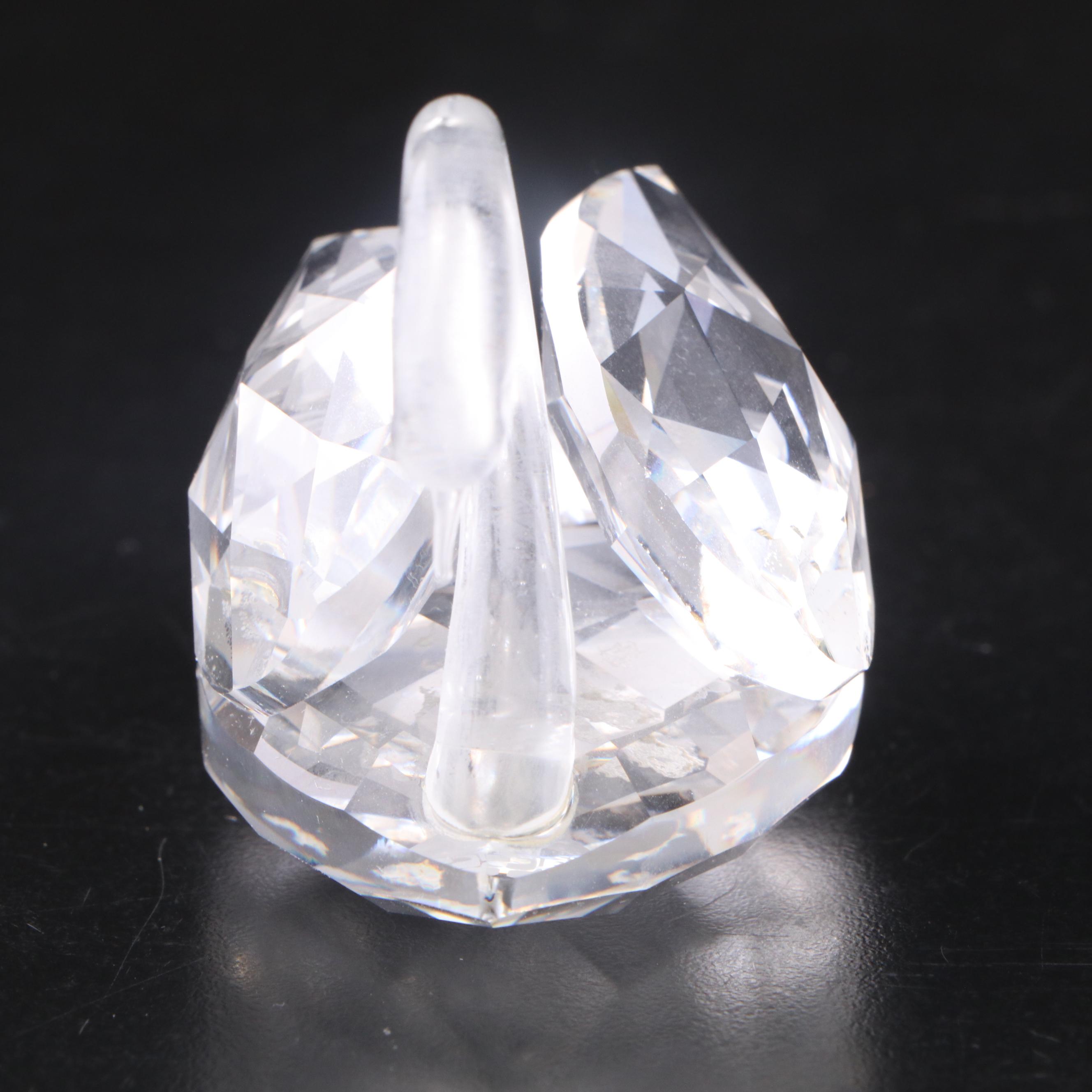 Swarovski Crystal Butterfly Box with Swans and Other Figurines