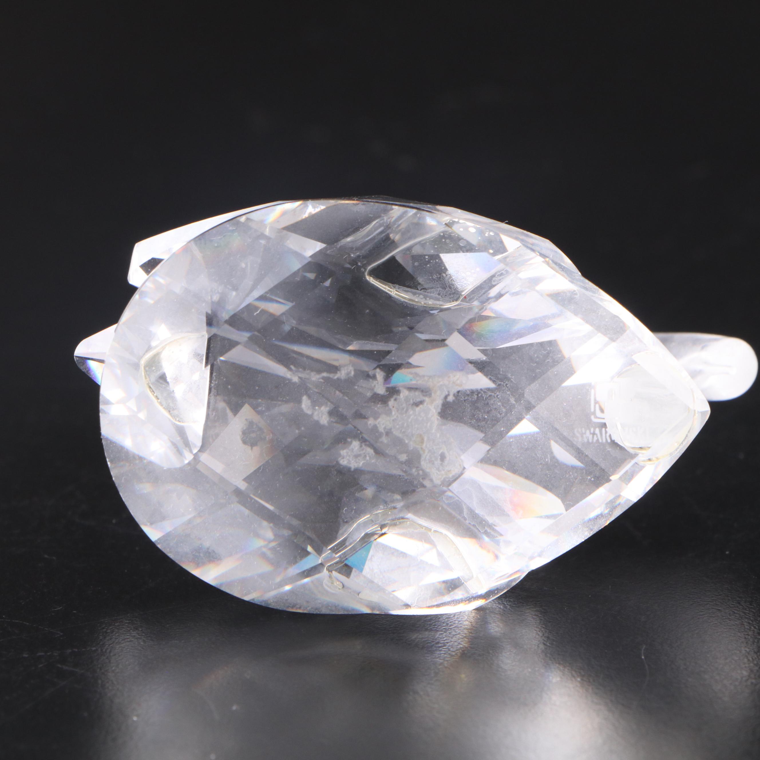 Swarovski Crystal Butterfly Box with Swans and Other Figurines