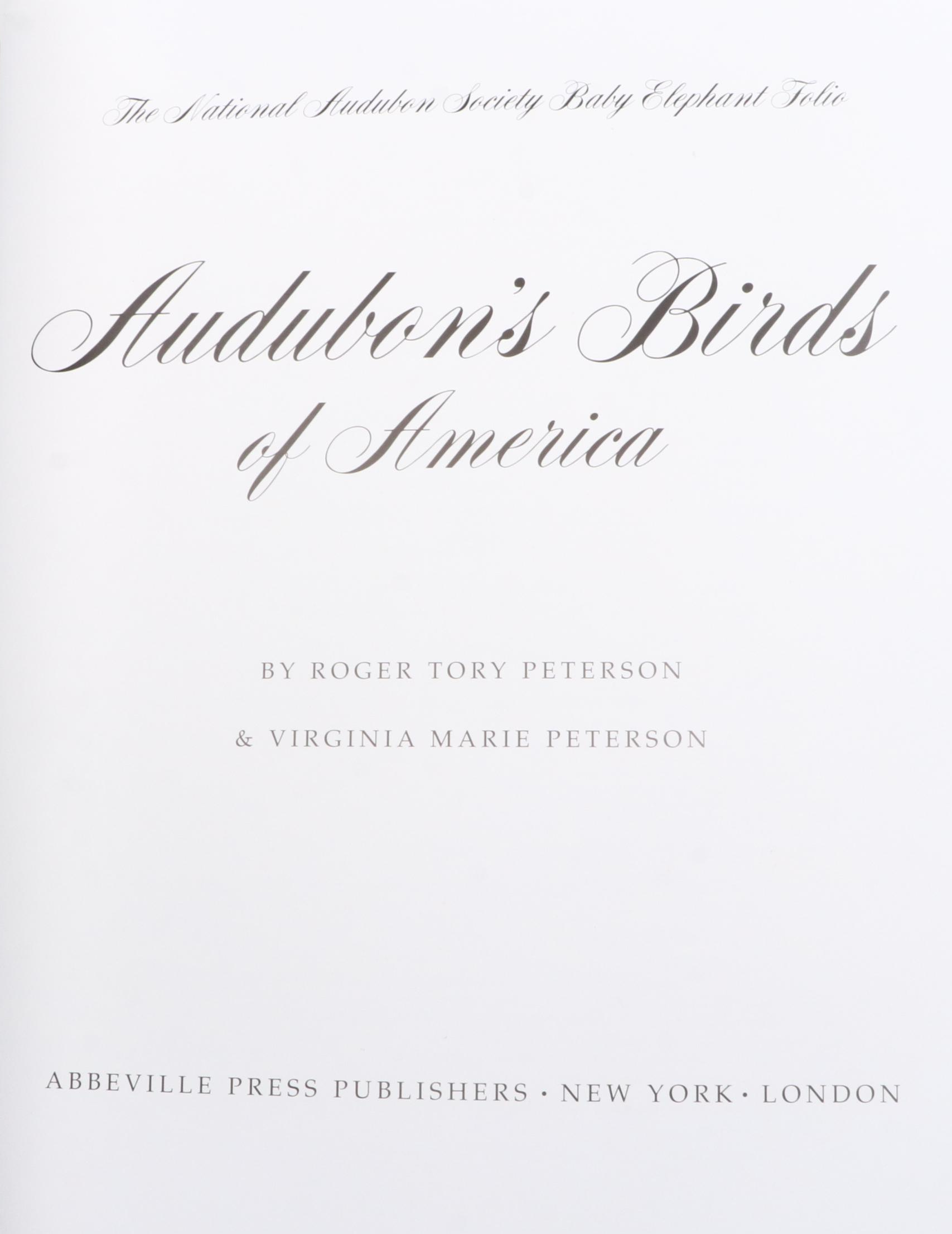 "Audubon's Birds of America" Baby Elephant Folio by the Petersons, 2003