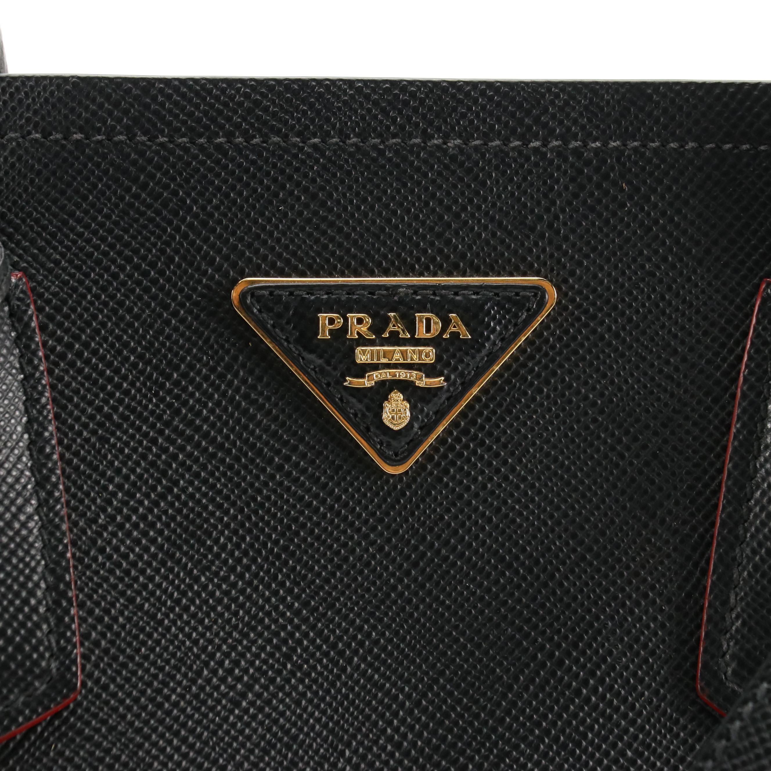 Prada Black Saffiano Leather Tote Bag