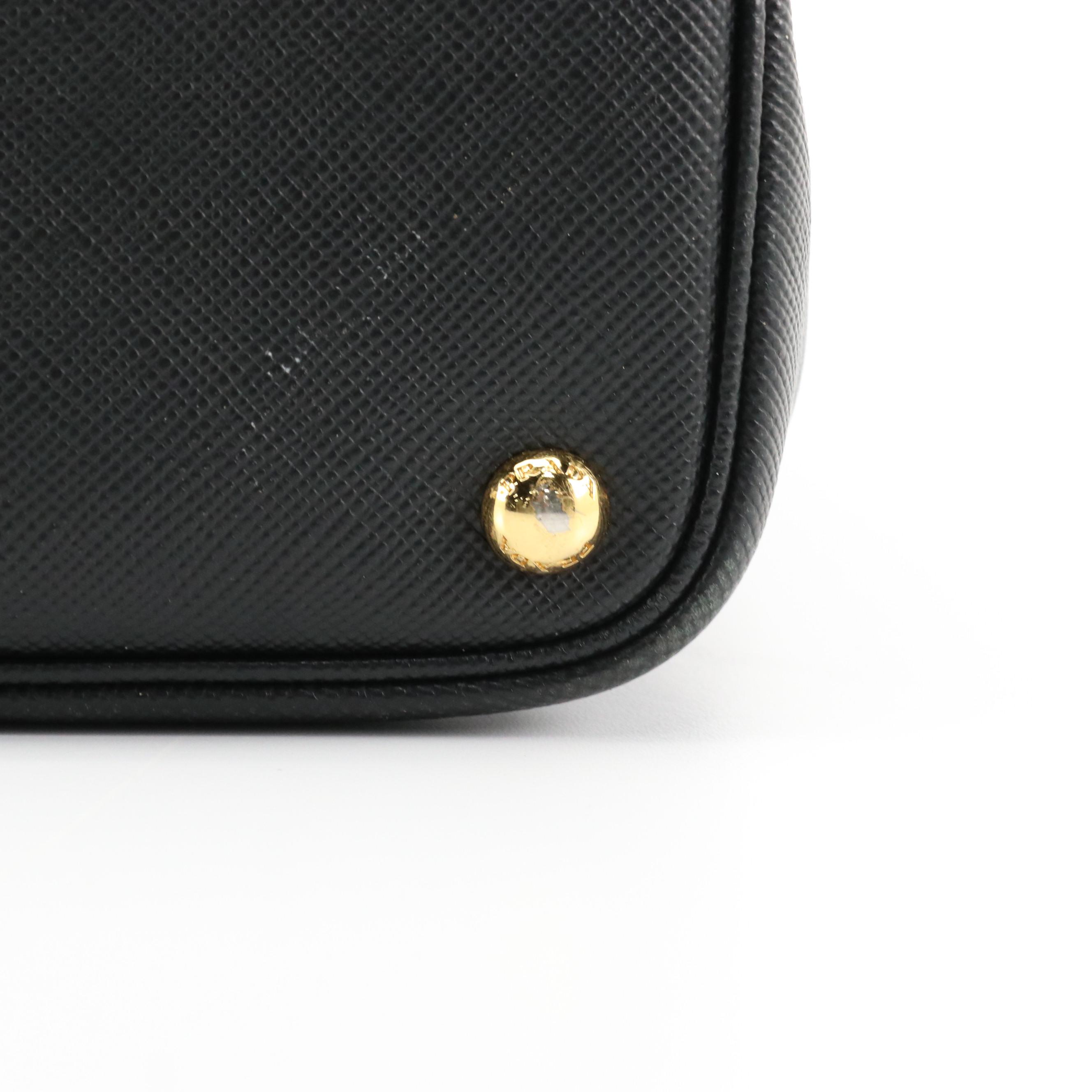 Prada Black Saffiano Leather Tote Bag