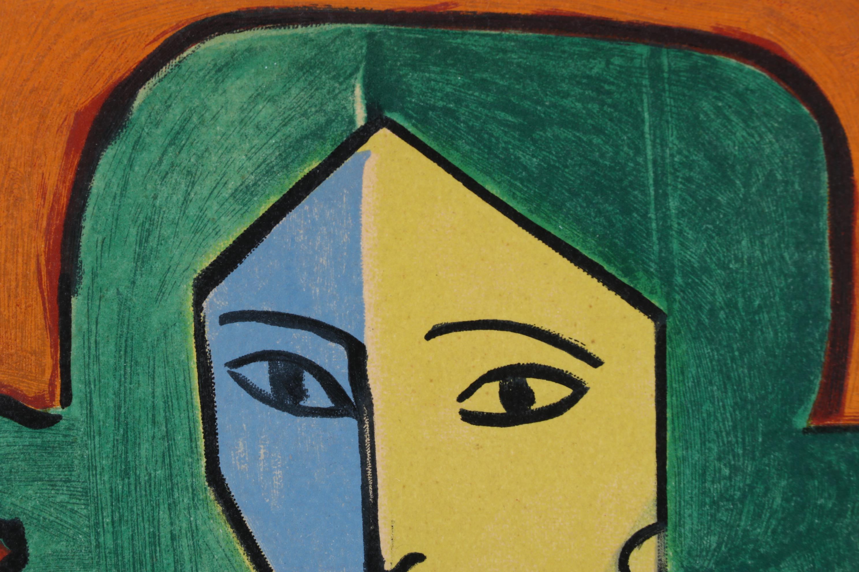 Henri Matisse Color Lithograph "Portrait Of Lydia Delectorskaya," 1955