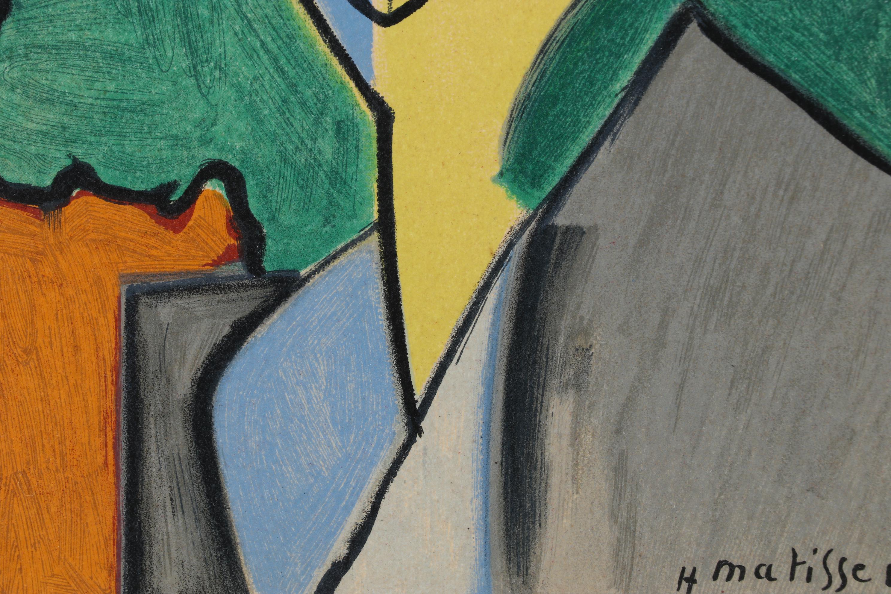 Henri Matisse Color Lithograph "Portrait Of Lydia Delectorskaya," 1955