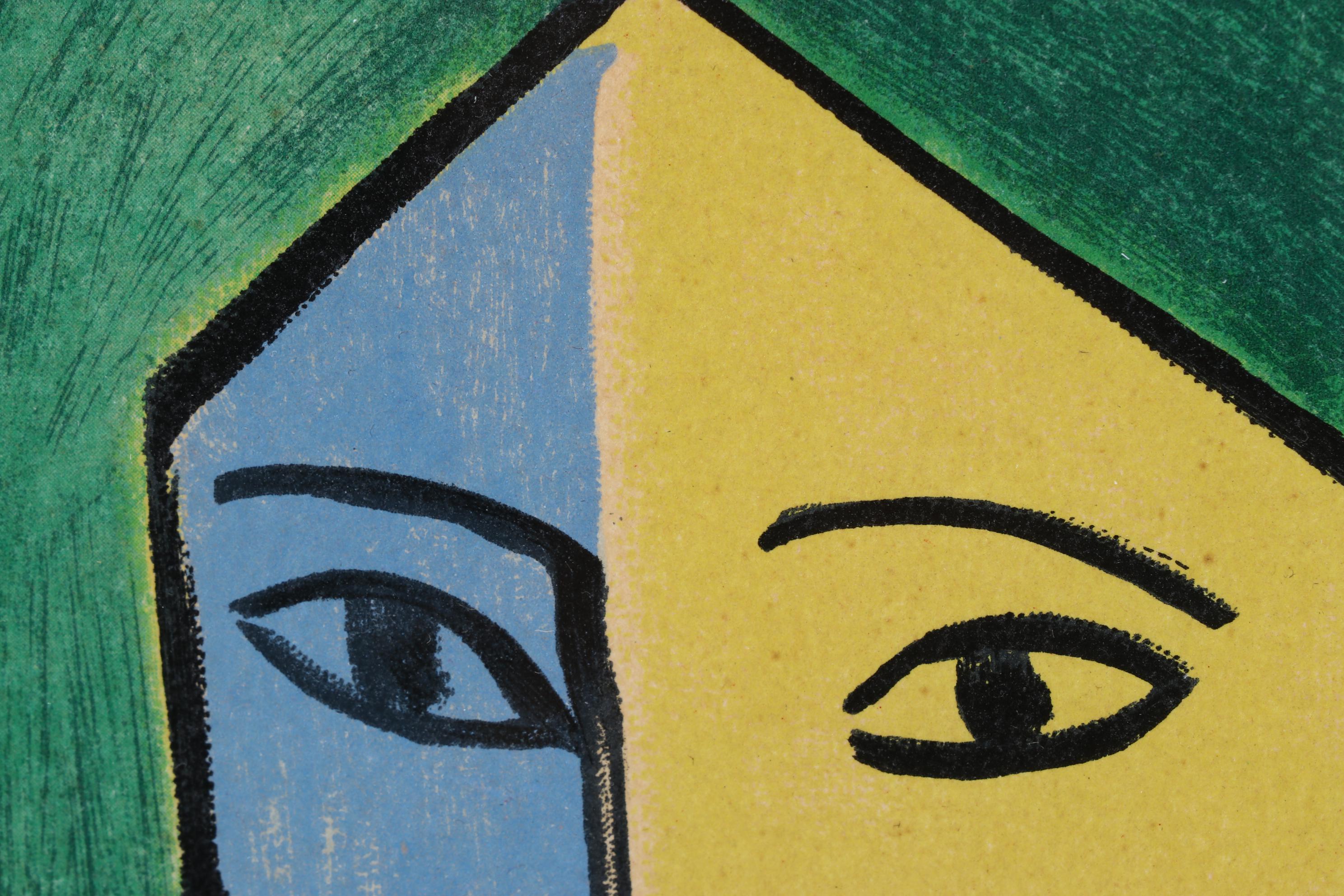 Henri Matisse Color Lithograph "Portrait Of Lydia Delectorskaya," 1955