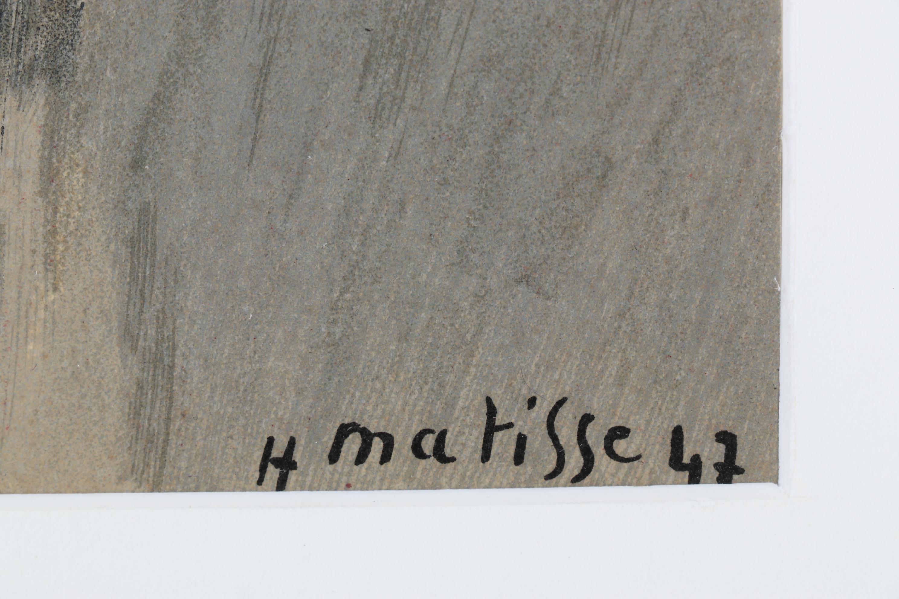 Henri Matisse Color Lithograph "Portrait Of Lydia Delectorskaya," 1955