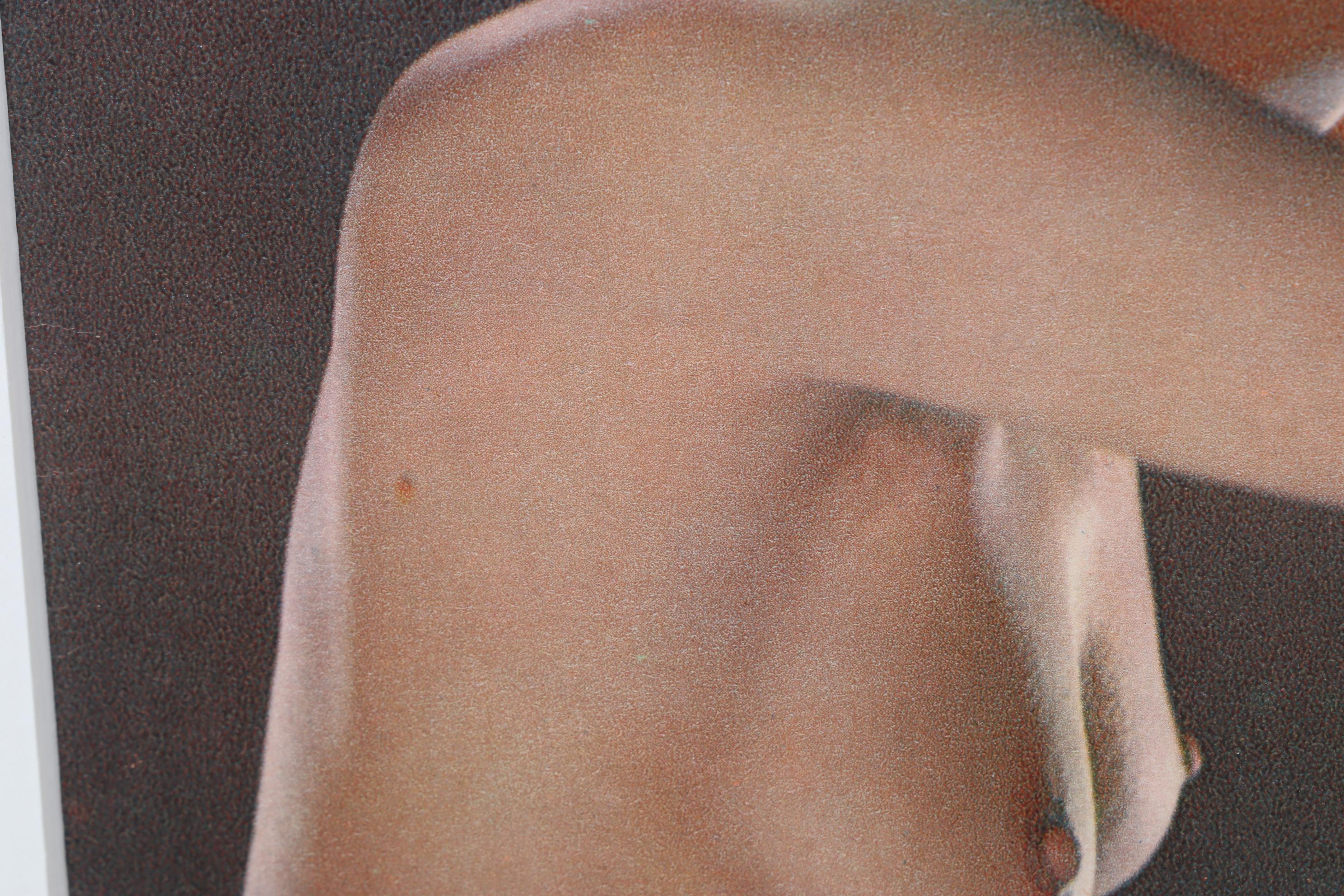 Female Nude Portrait Chromolithograph From "Nus," Circa 1950s