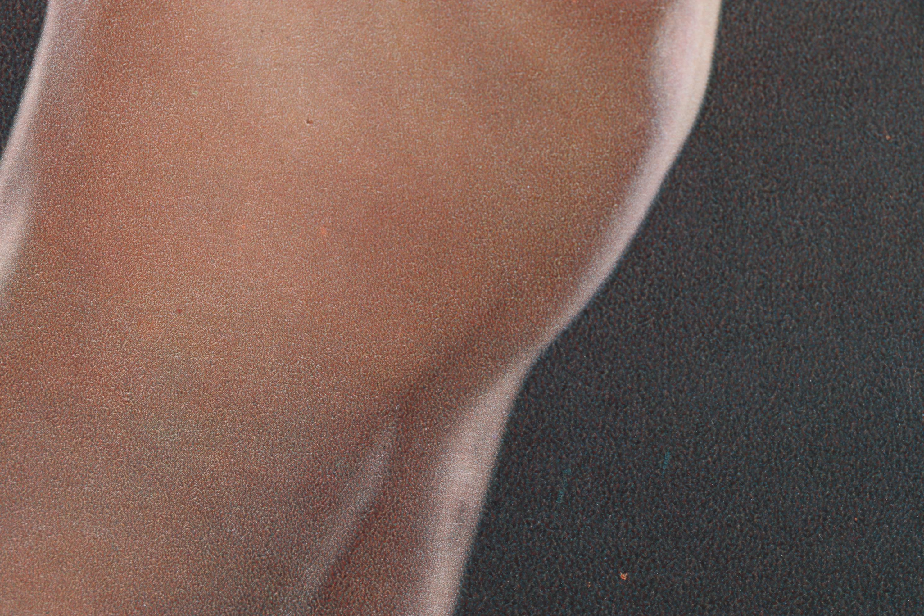 Female Nude Portrait Chromolithograph From "Nus," Circa 1950s