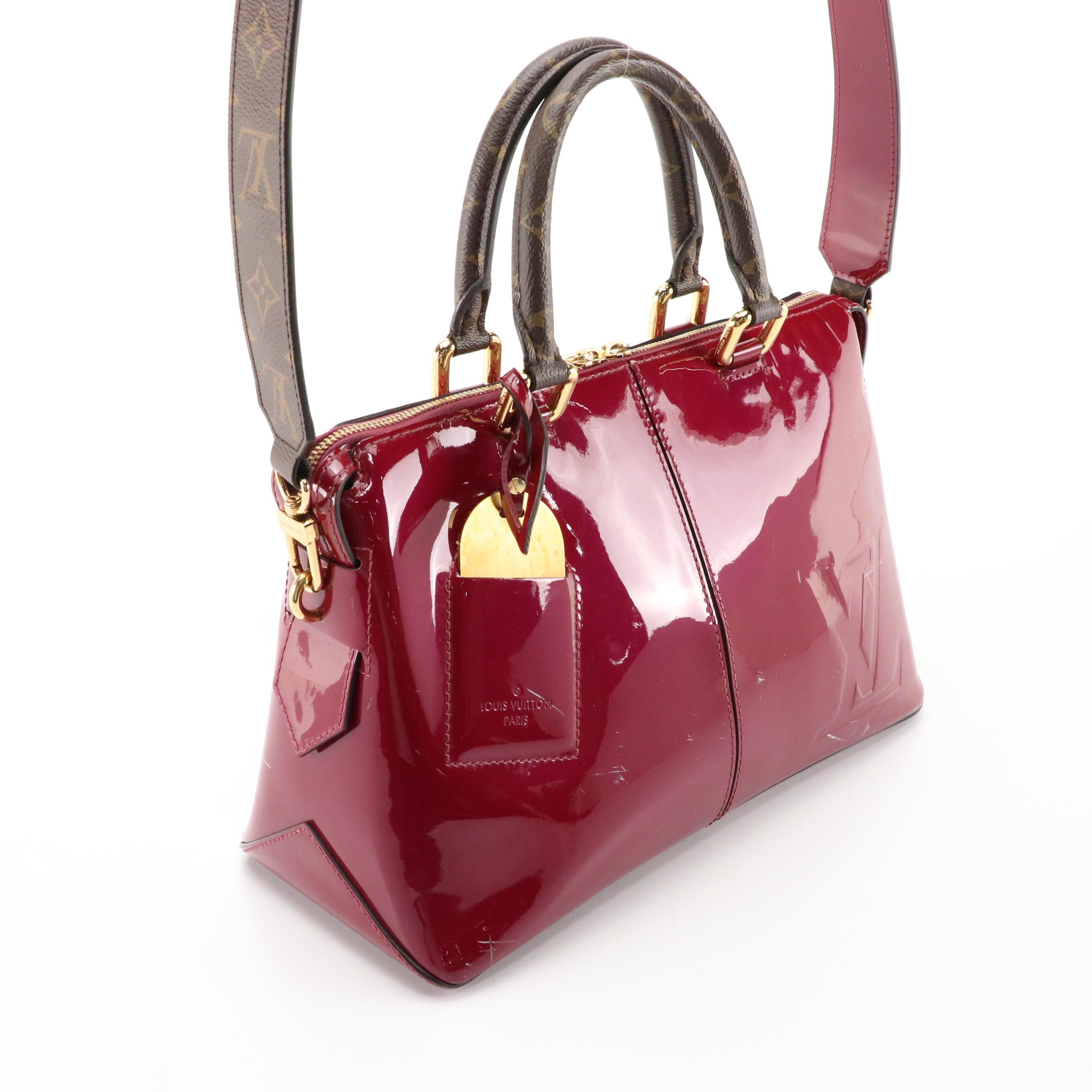 Louis Vuitton Miroir 2-Way Bag in Magenta Vernis Leather