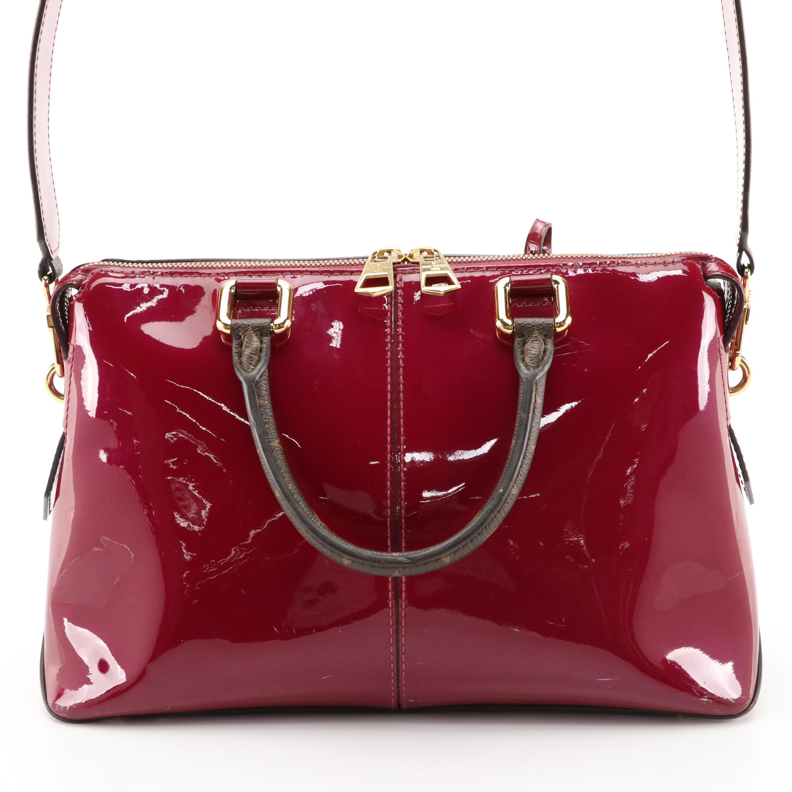 Louis Vuitton Miroir 2-Way Bag in Magenta Vernis Leather