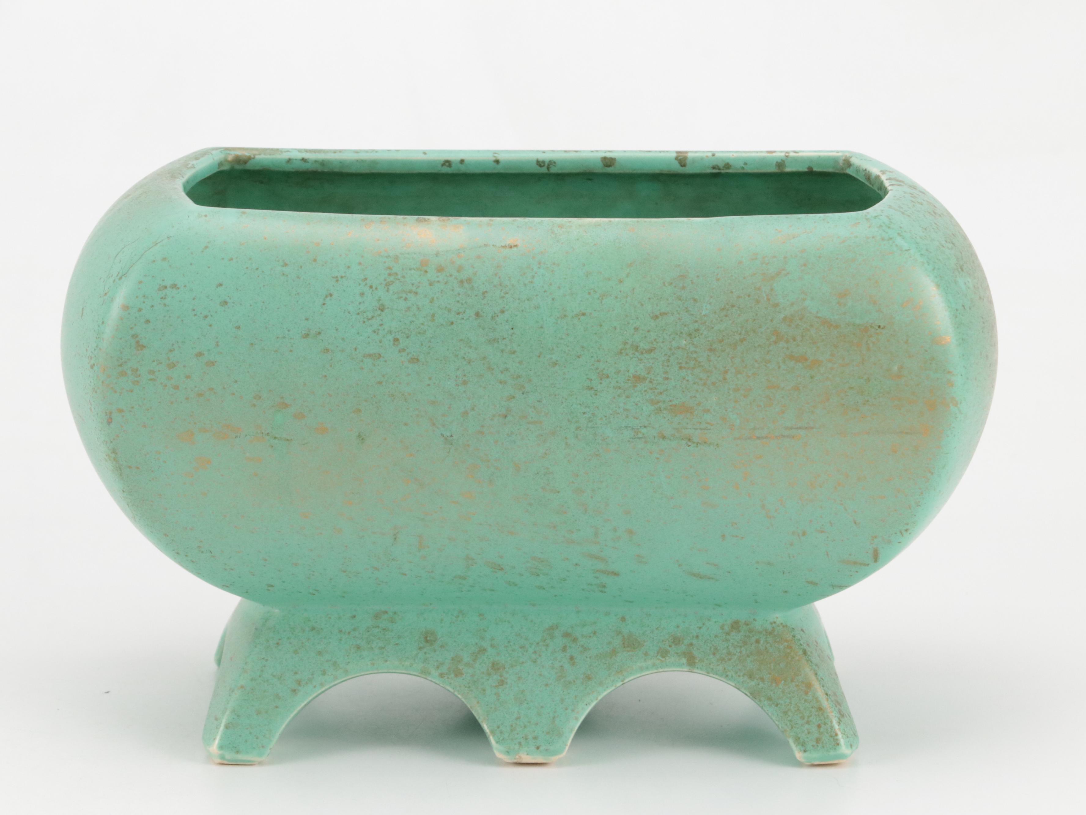 McCoy Pottery Planters with Other Bird Figurine, Mid-20th Century