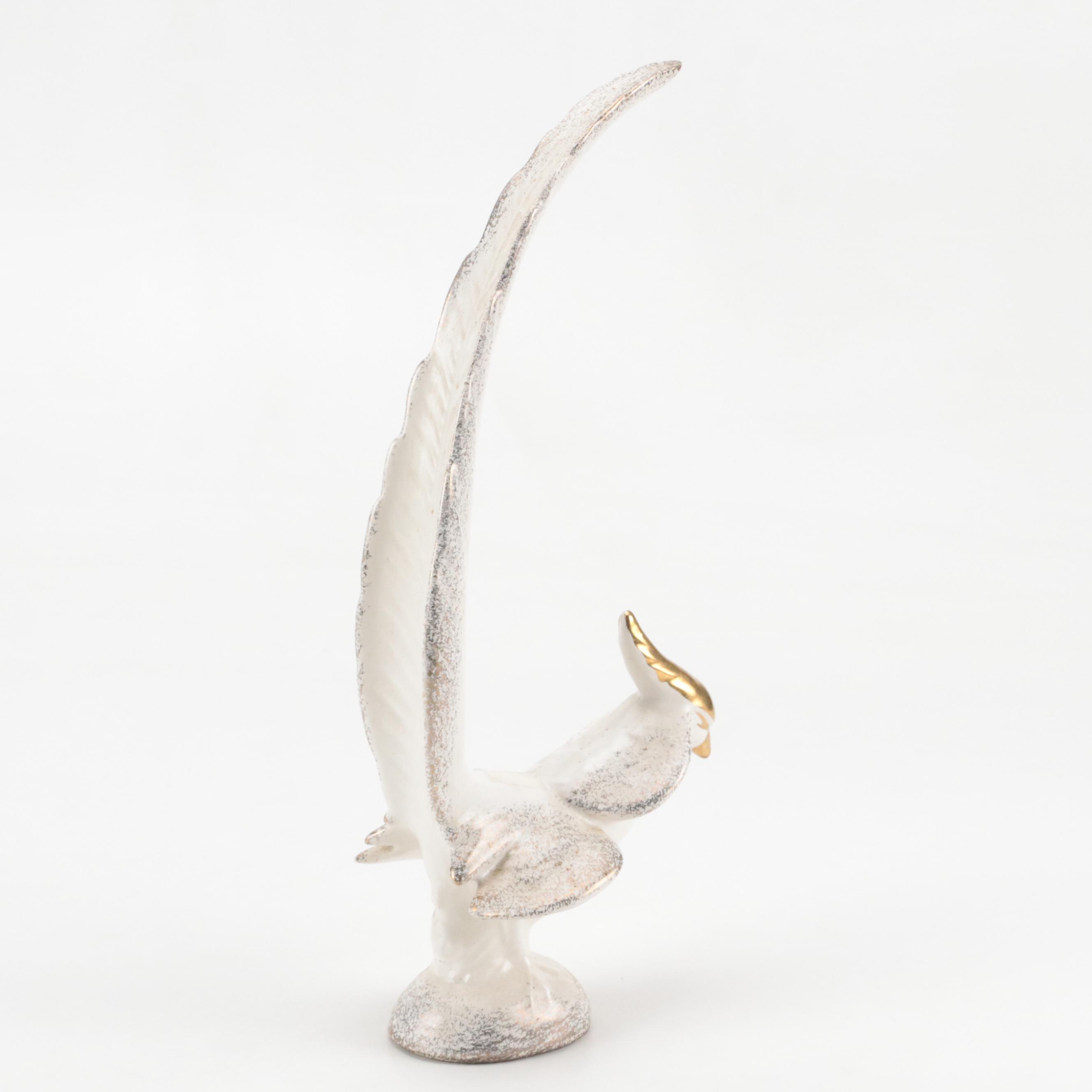 McCoy Pottery Planters with Other Bird Figurine, Mid-20th Century