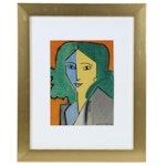 Henri Matisse Color Lithograph "Portrait Of Lydia Delectorskaya," 1955