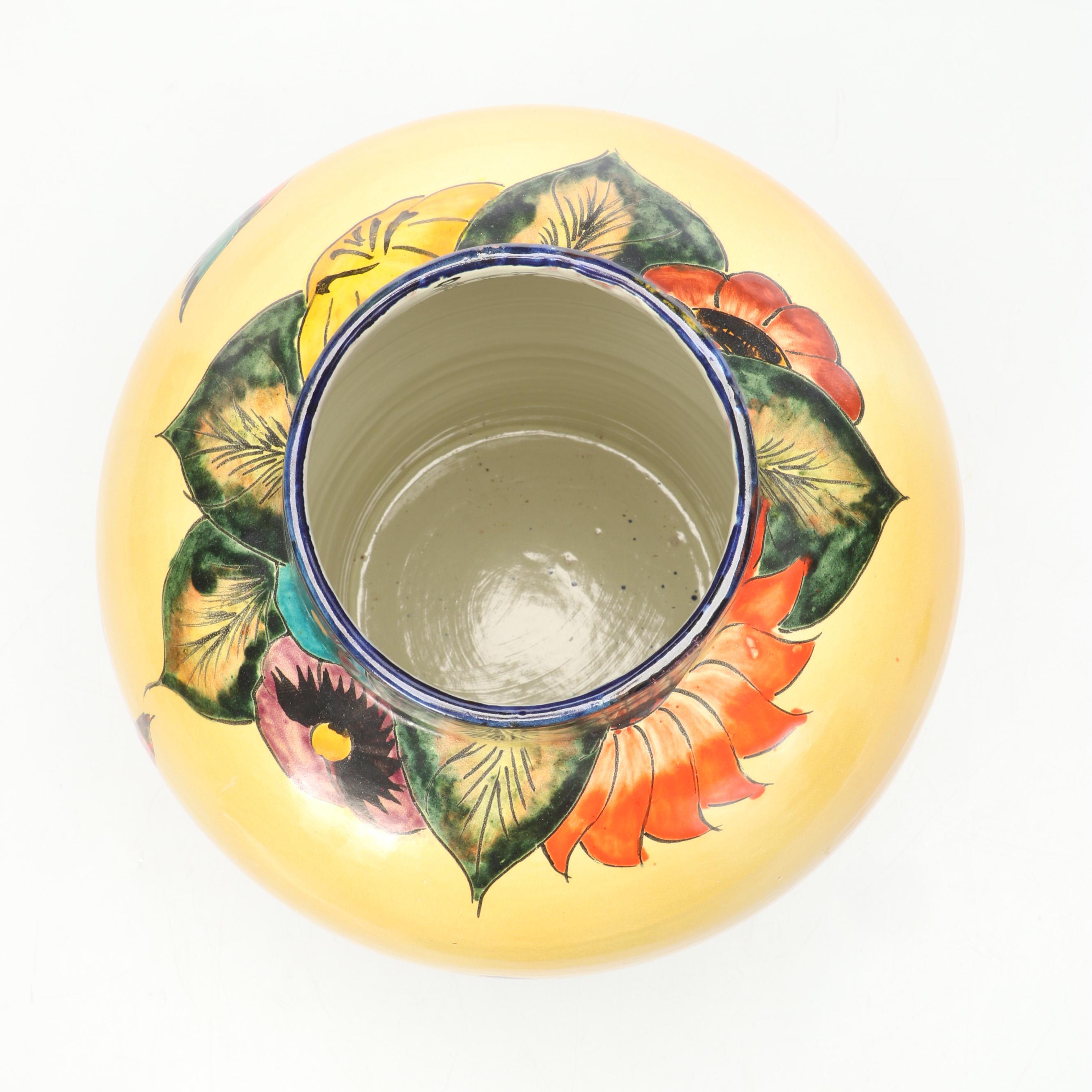 Mexican Majolica Ginger Jar