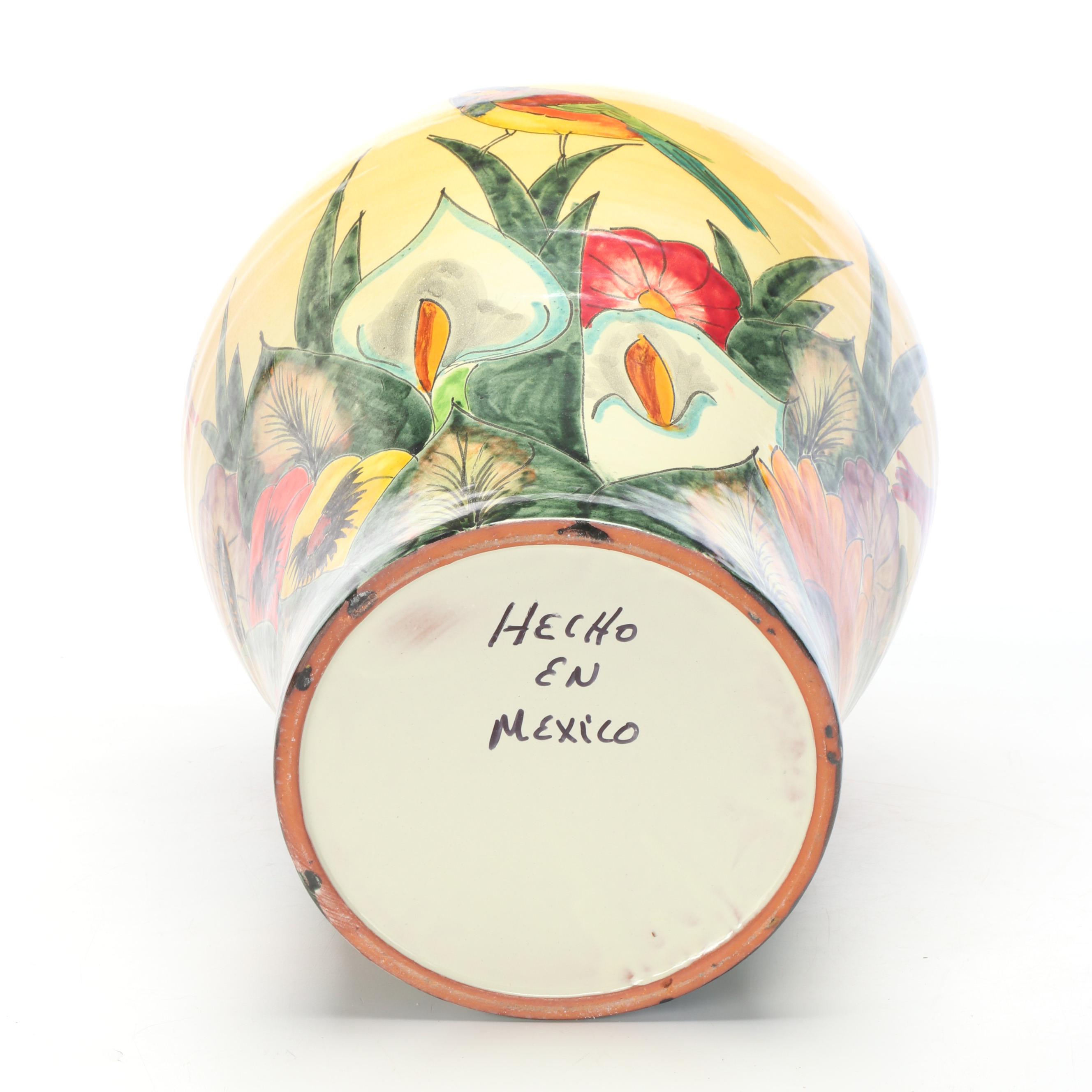 Mexican Majolica Ginger Jar