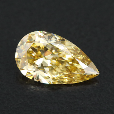 Loose 1.50 CT Lab Grown Fancy Yellow Diamond