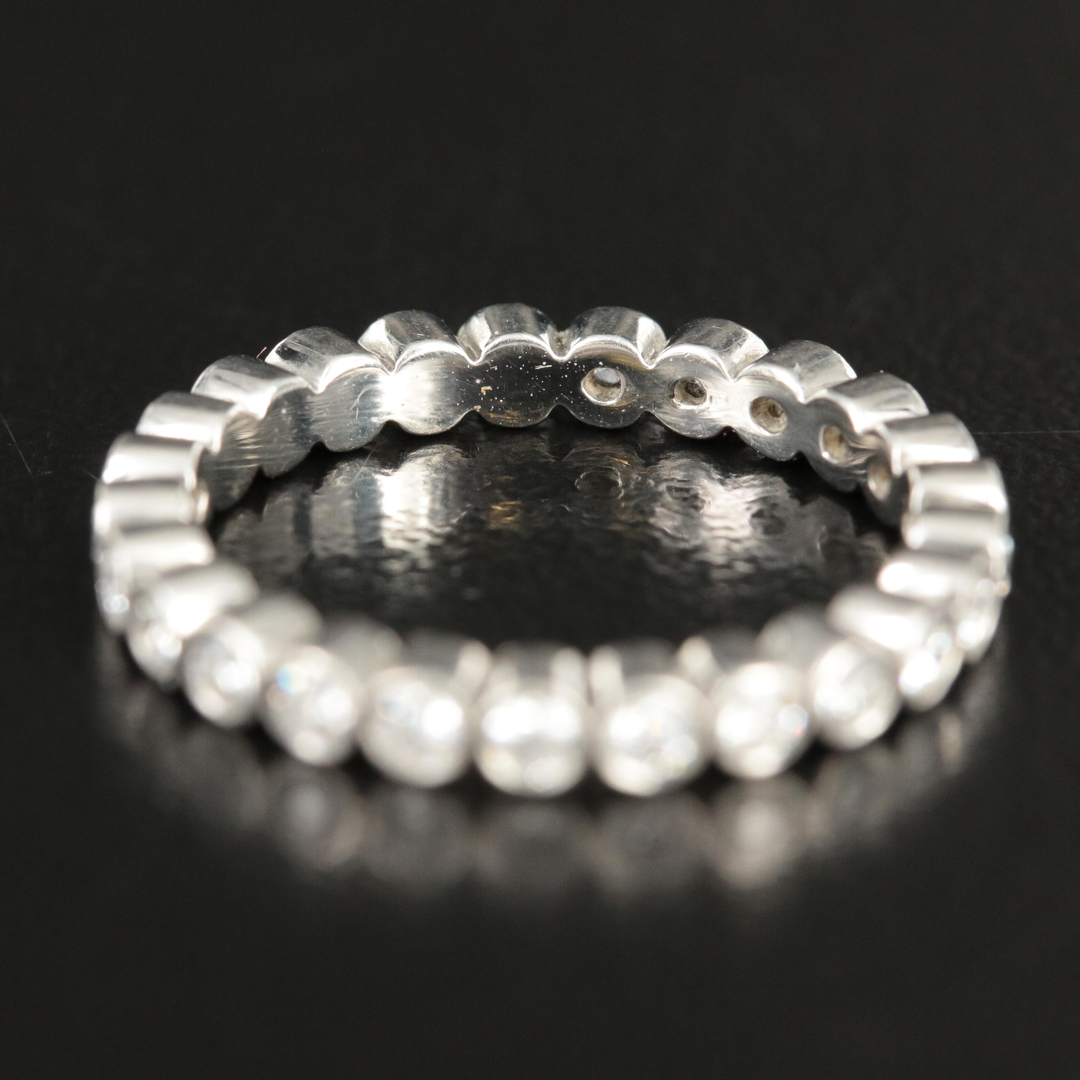 Tiffany & Co. "Jazz" Platinum 0.63 CTW Diamond Bezel Set Eternity Band