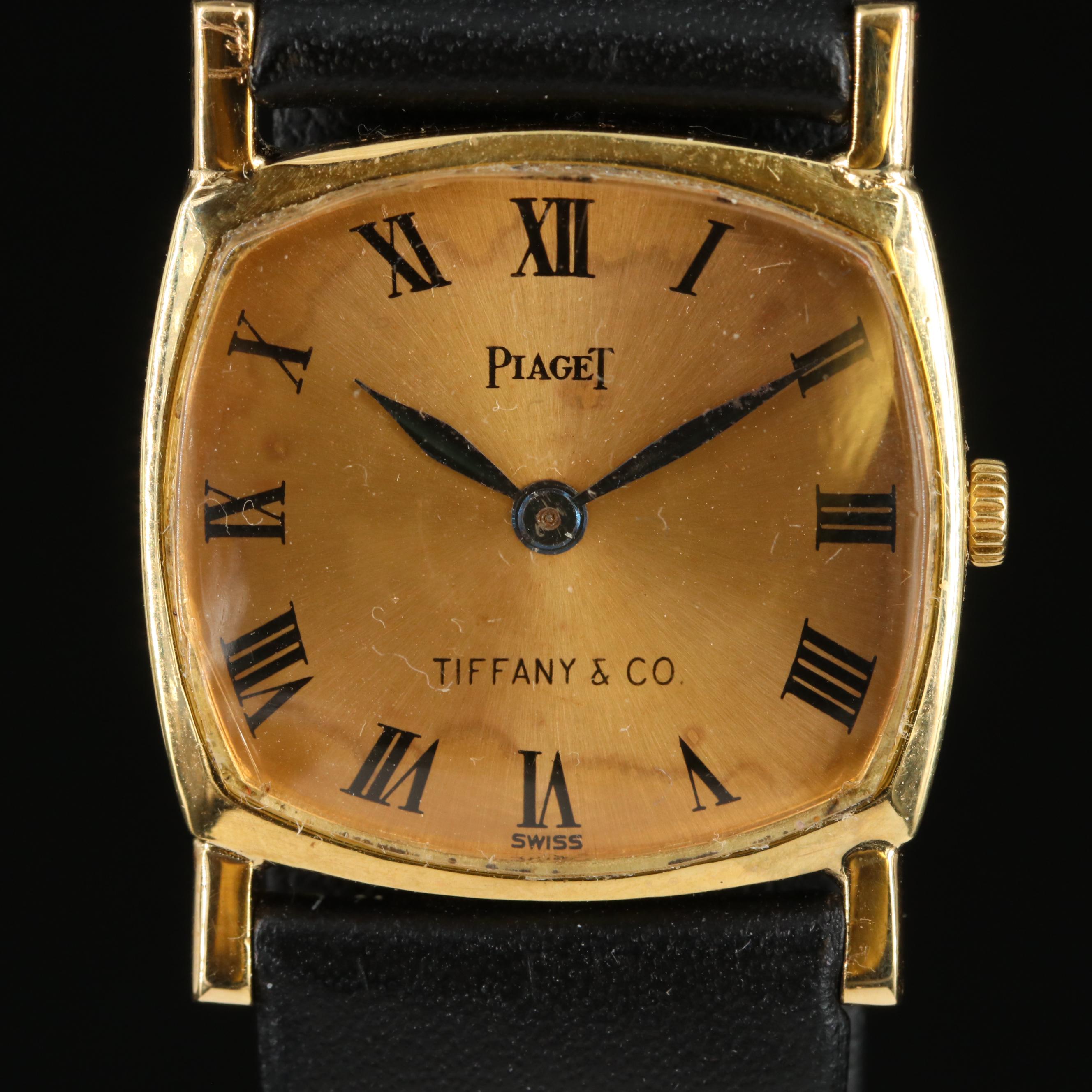 Vintage 18K Tiffany & Co. Piaget Custom Manual Wind Watch
