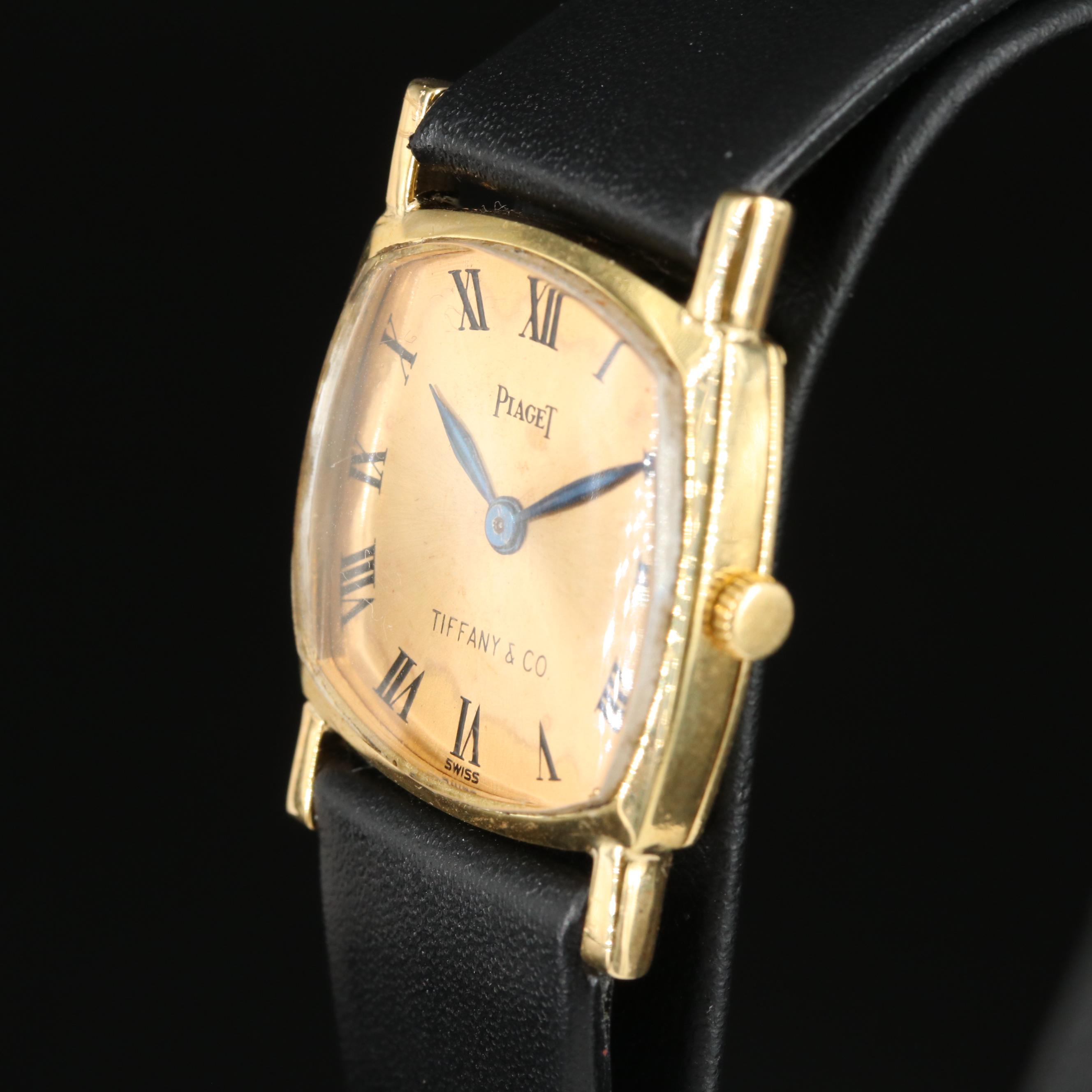 Vintage 18K Tiffany & Co. Piaget Custom Manual Wind Watch