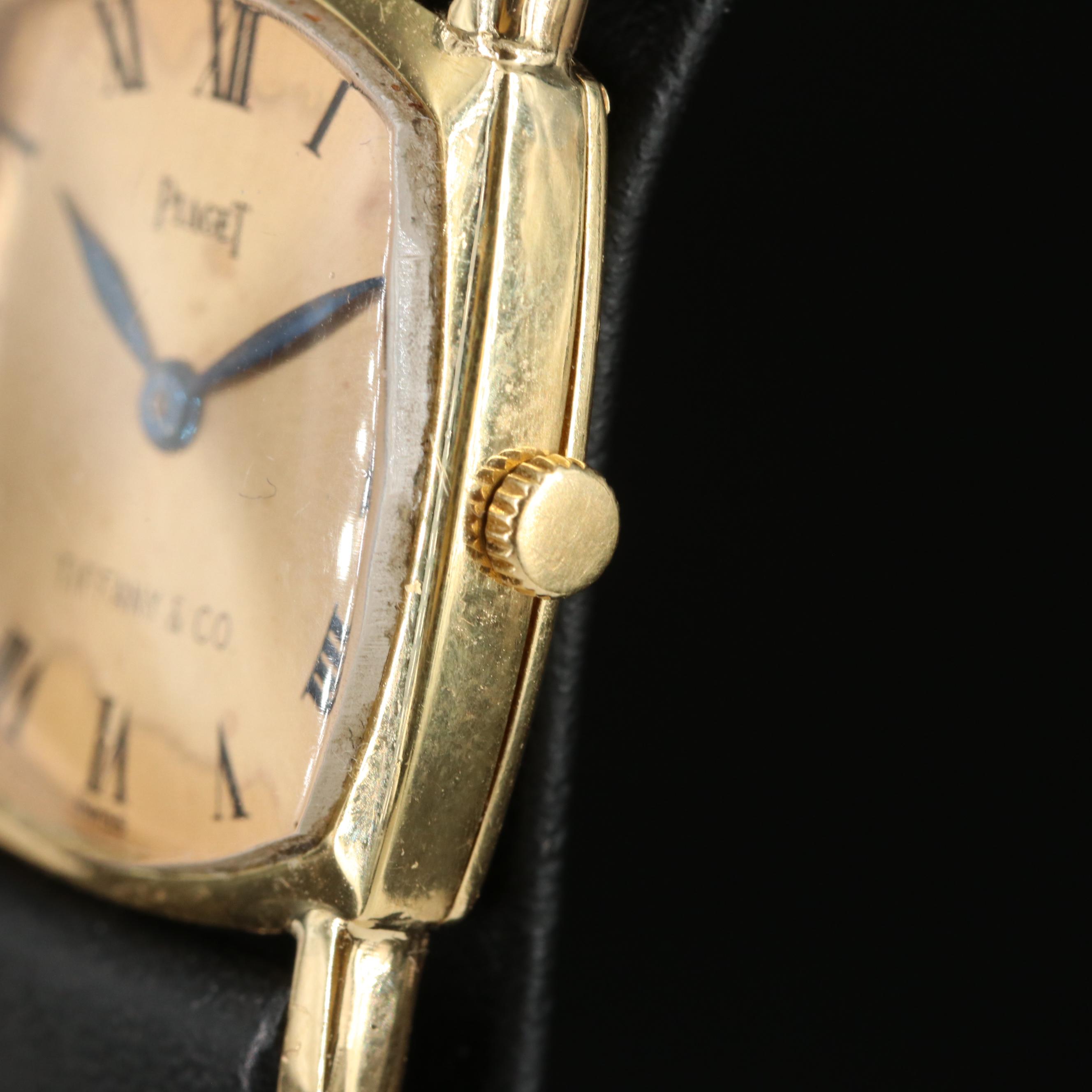 Vintage 18K Tiffany & Co. Piaget Custom Manual Wind Watch