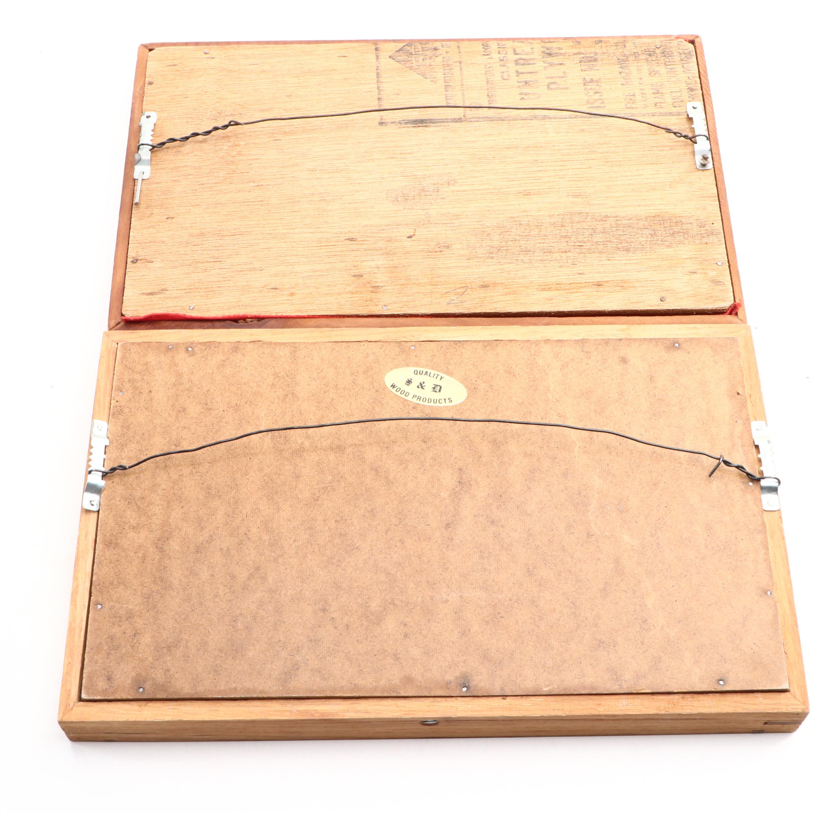 Knapped Stone Projectile Points and Arrowheads in Shadow Boxes