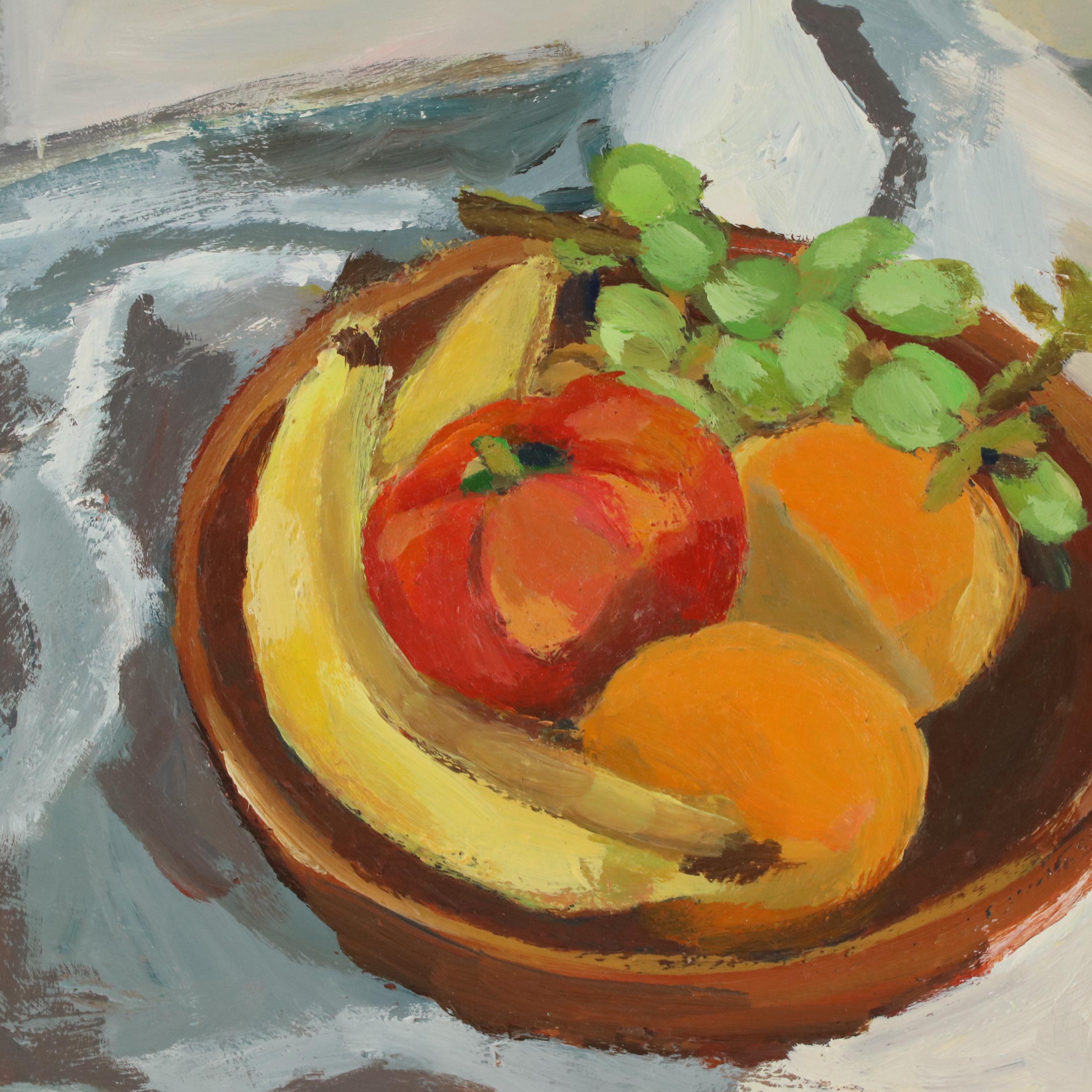 Still Life Oil Painting of Fruit Bowl