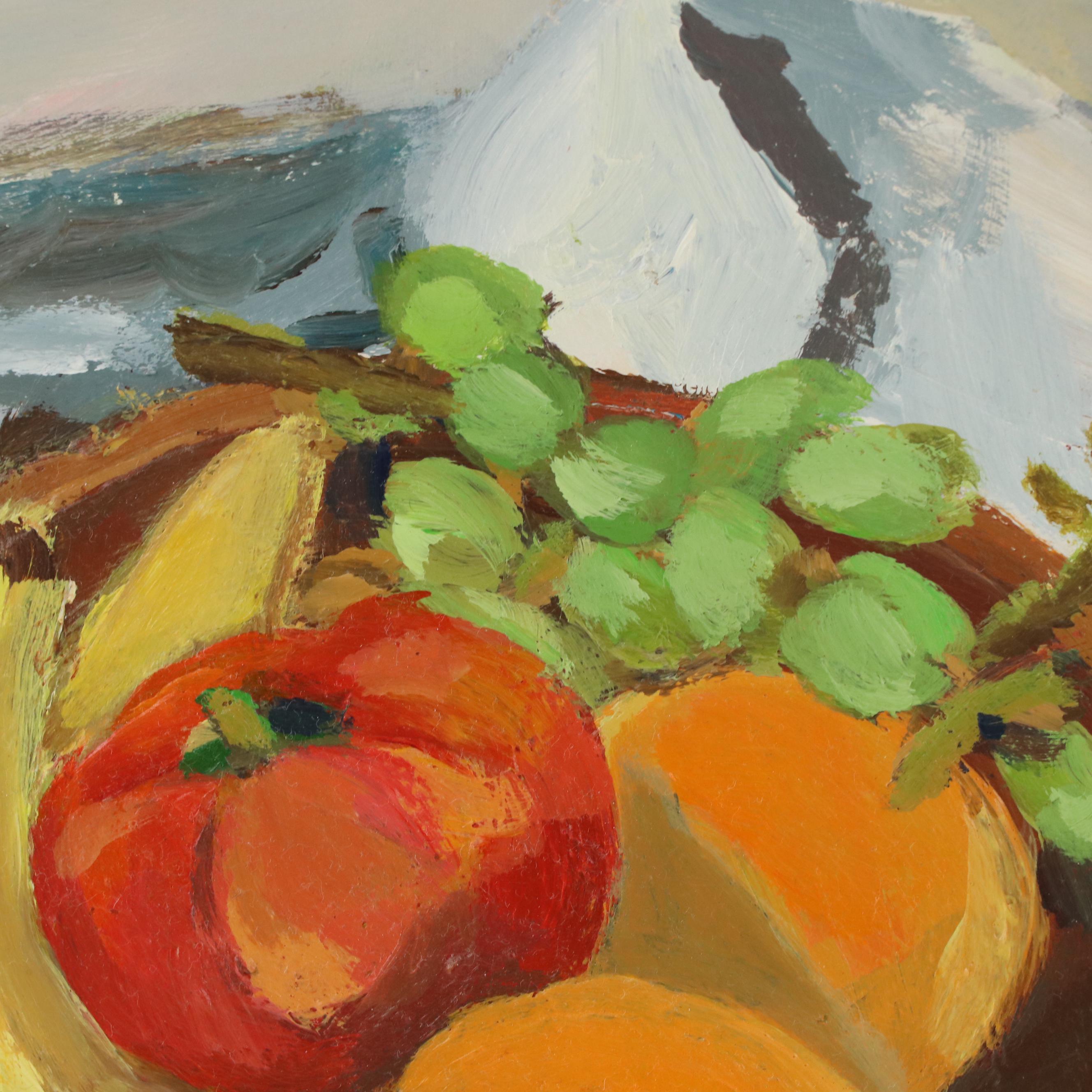 Still Life Oil Painting of Fruit Bowl