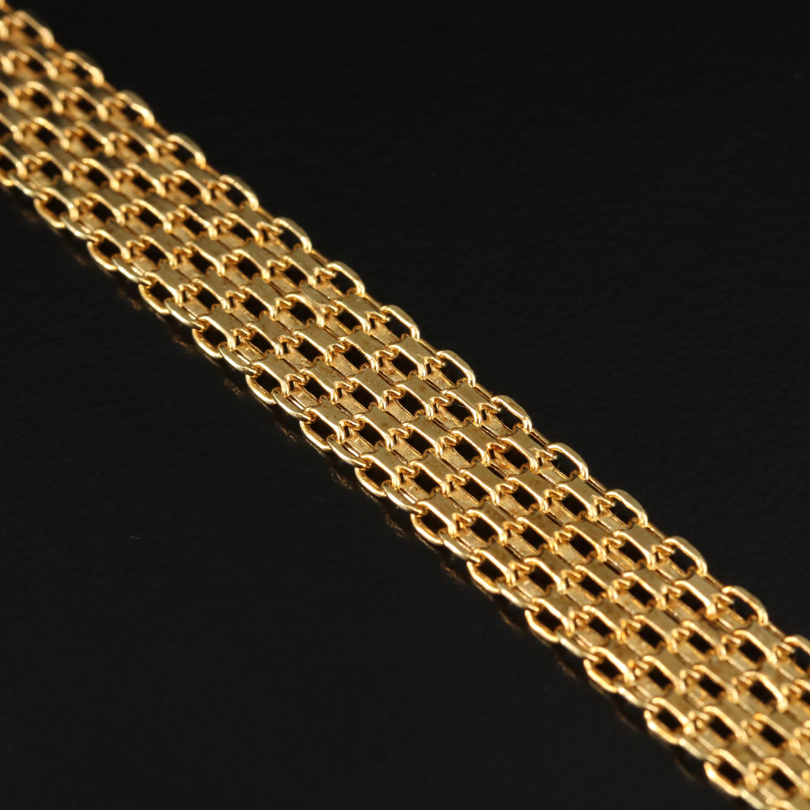 14K Mesh Link Bracelet