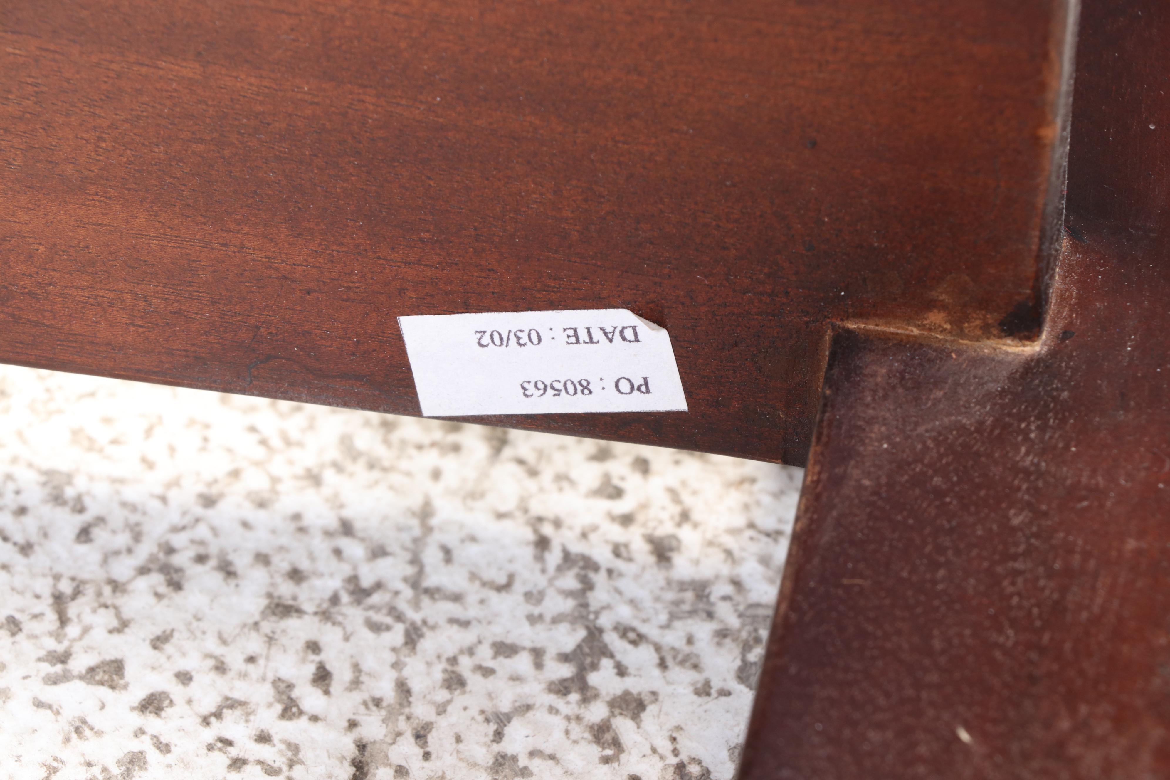 Pair of Contemporary Hardwood Two-Drawer Side Tables