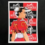 Death NYC Pop Art Graphic Print of Chun Li x  Hermès Paris