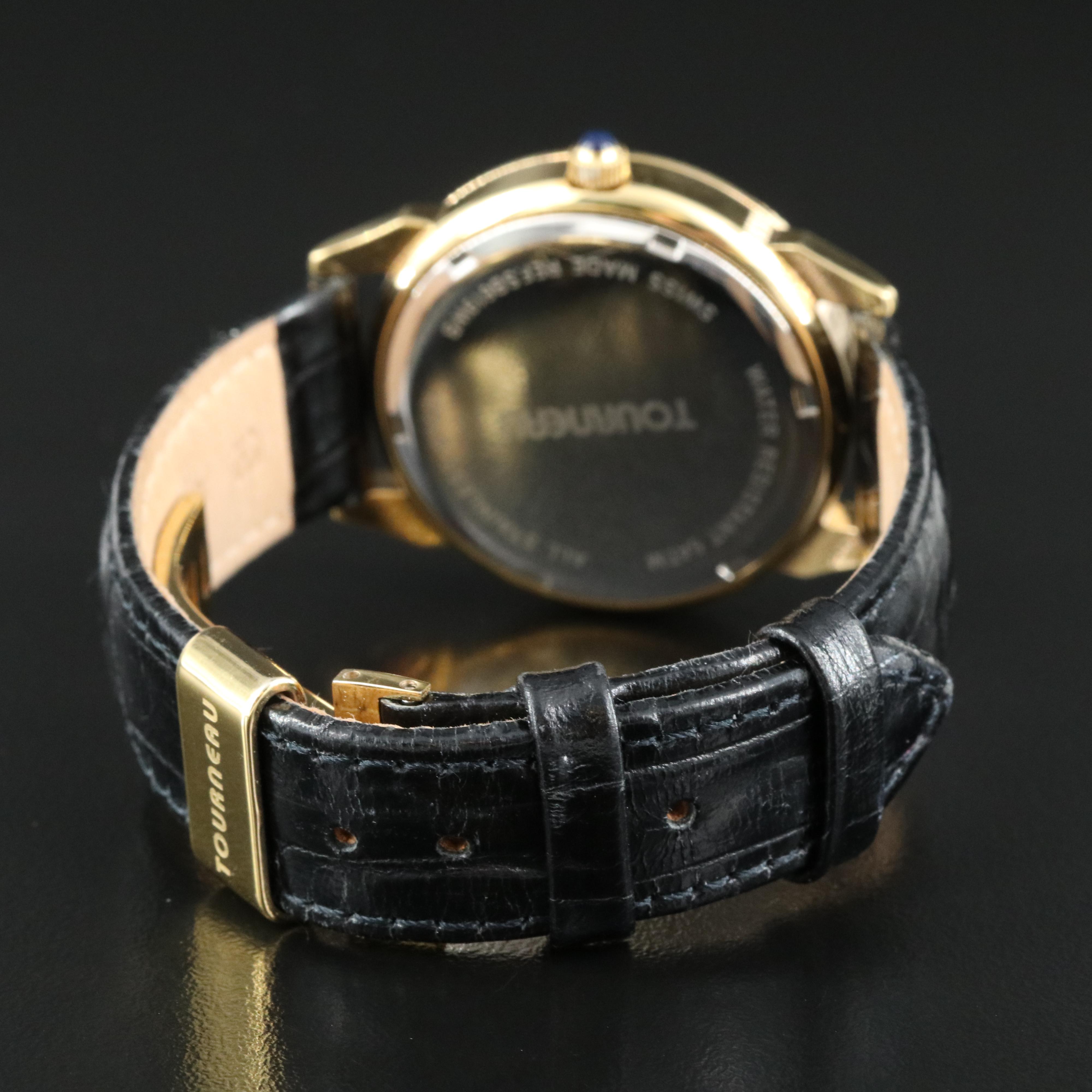 Tourneau Moonphase Triple Calendar Quartz Watch