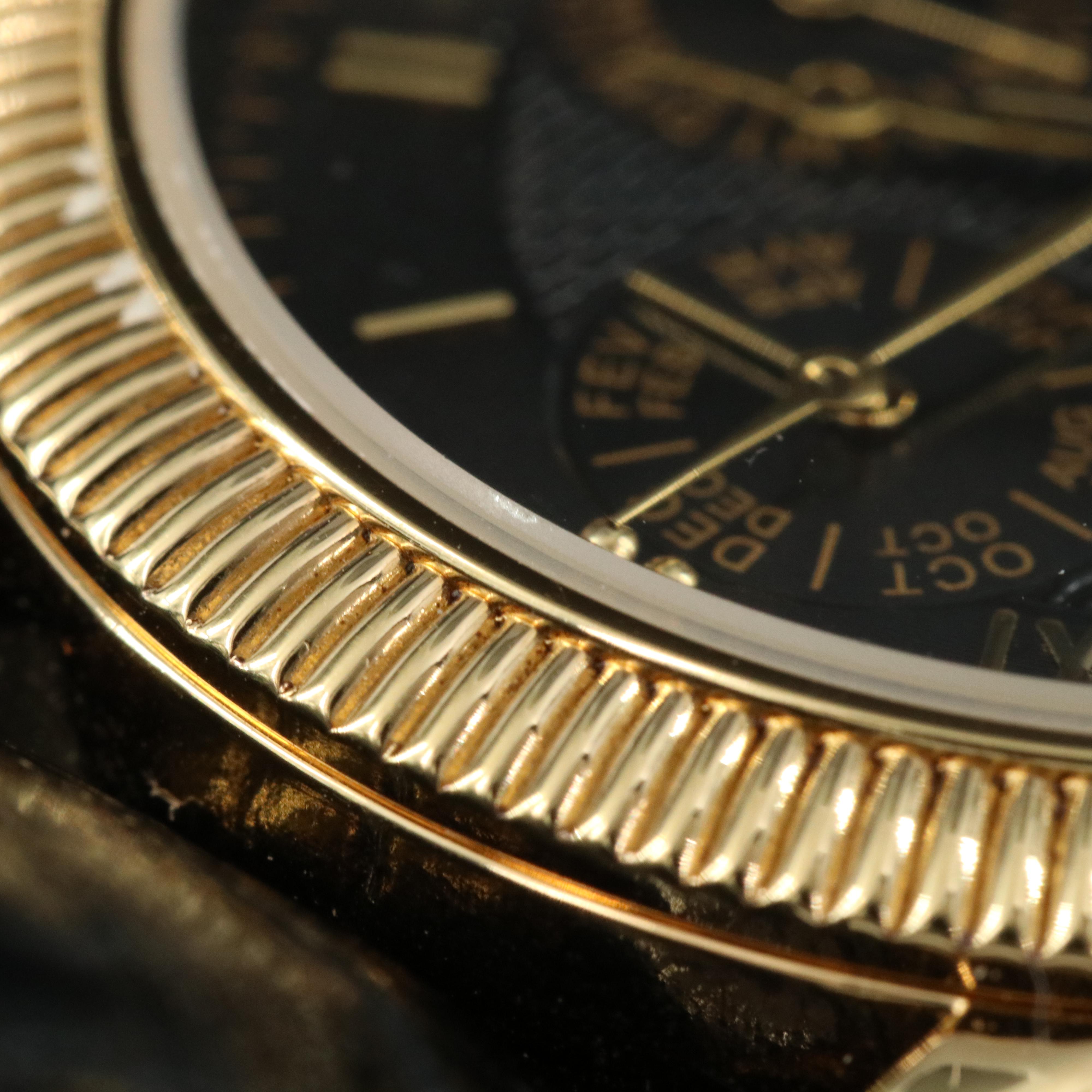 Tourneau Moonphase Triple Calendar Quartz Watch