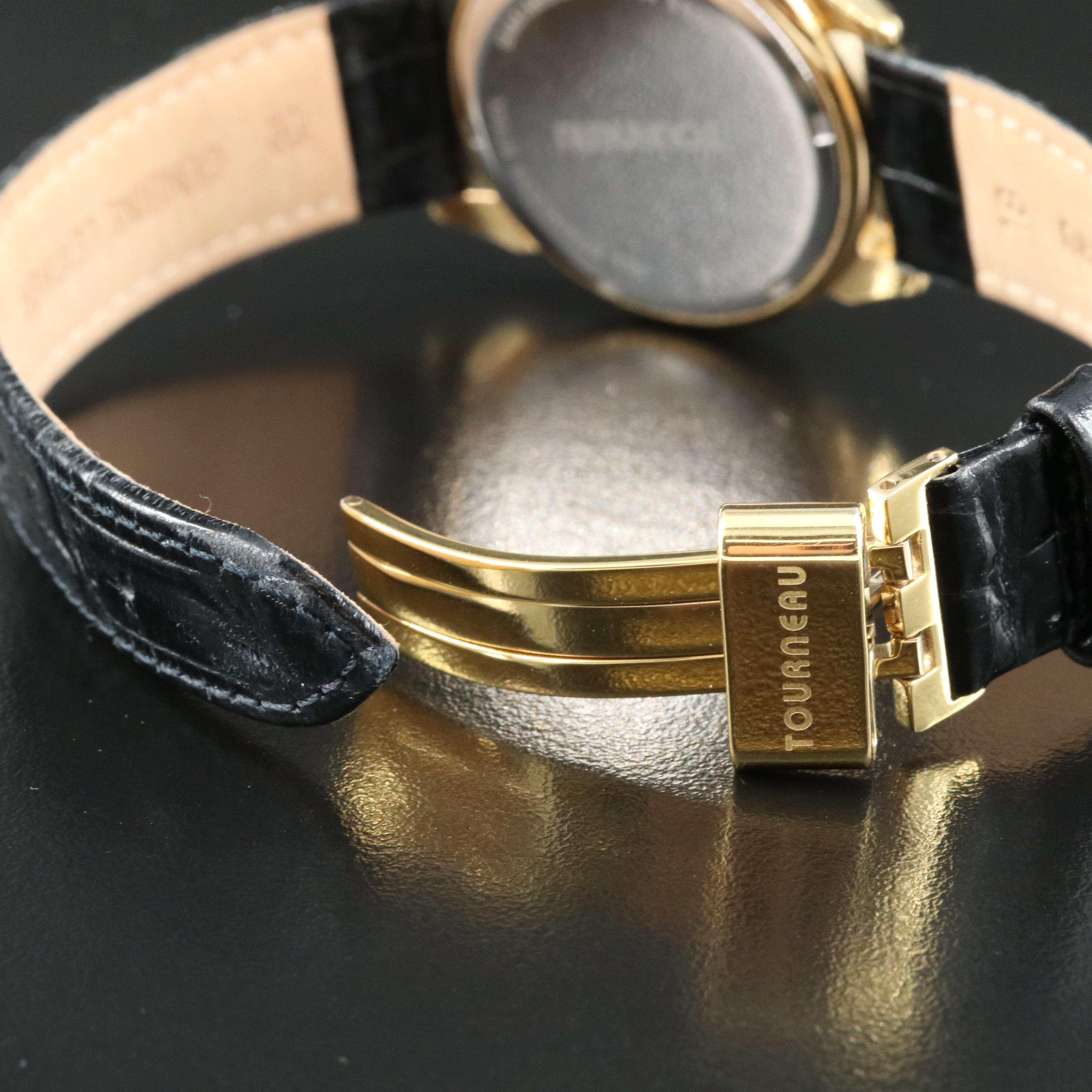 Tourneau Moonphase Triple Calendar Quartz Watch