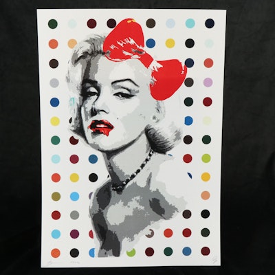 Death NYC Pop Art Graphic of Marilyn Monroe X Damien Hirst