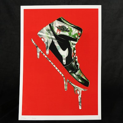Death NYC Pop Art Graphic of Nike Air Jordan Money Drip