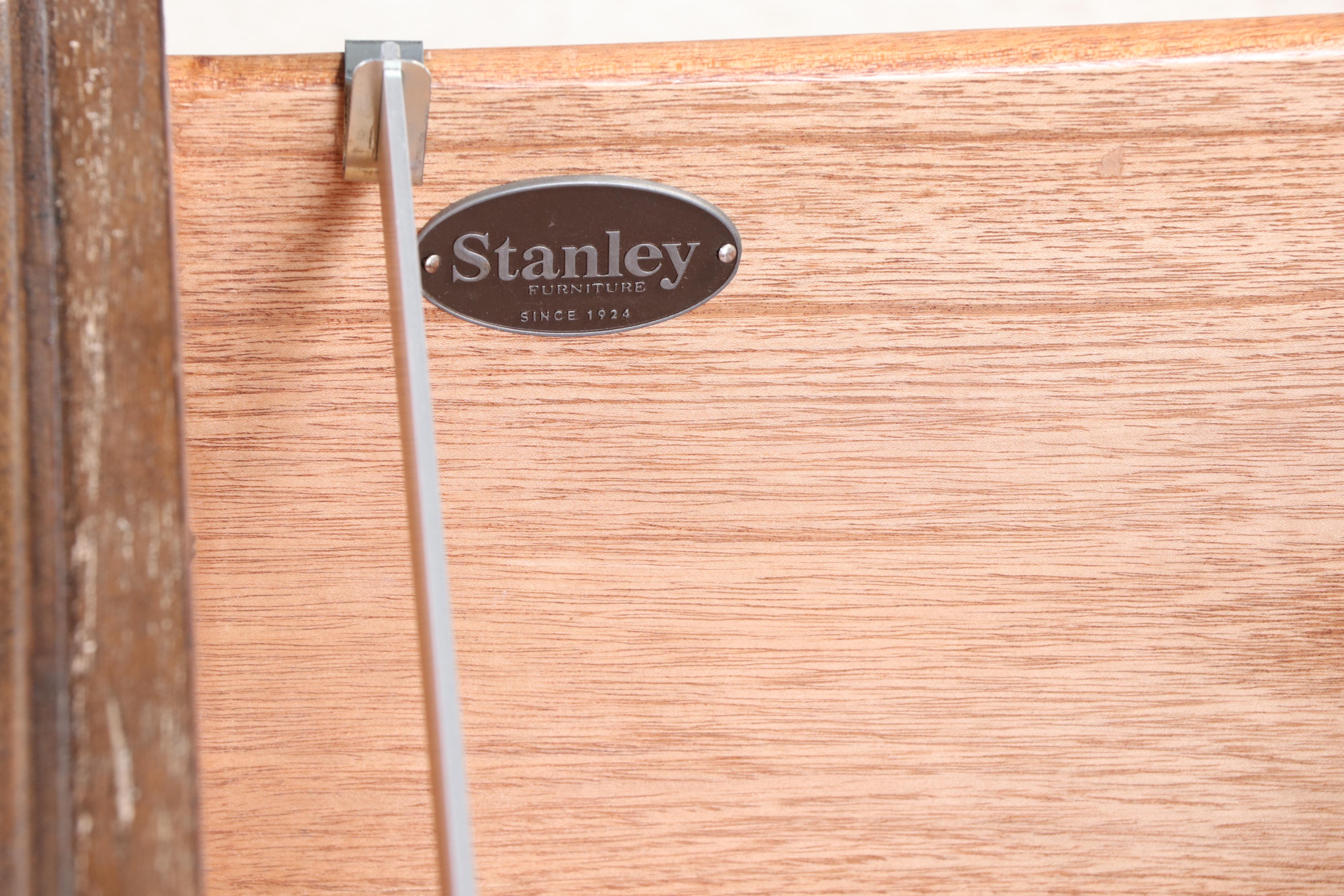 Stanley Neoclassical Style Gilt Metal-Mounted Hardwood File Cabinet