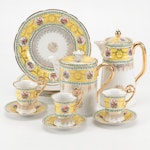 Austrian Porcelain Demitasse Set, Late 19th/Early 20th Century