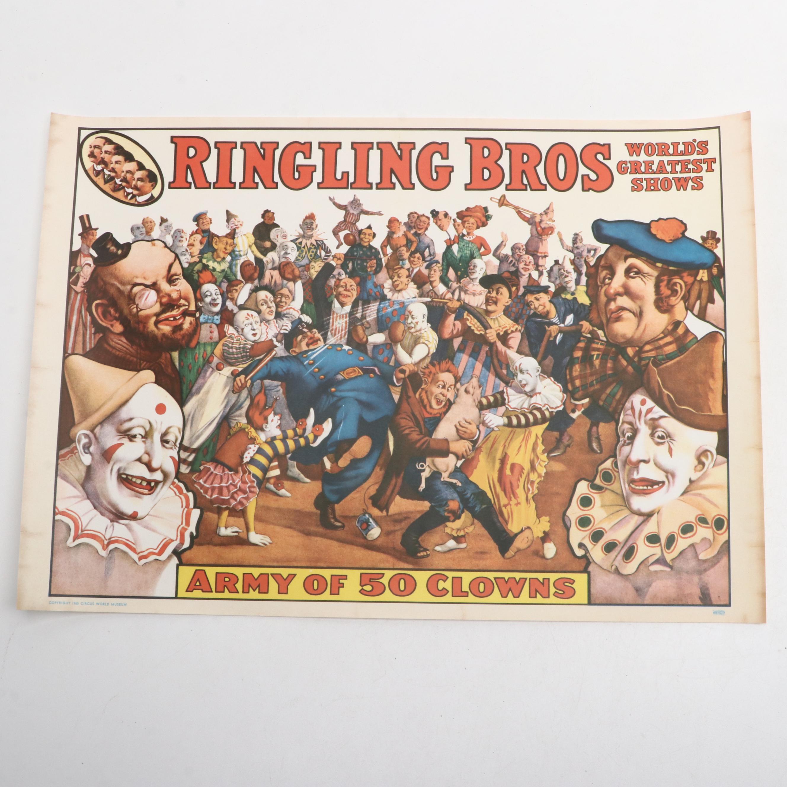 Ringling Bros, Barnum & Bailey with Other Circus Posters, 1960