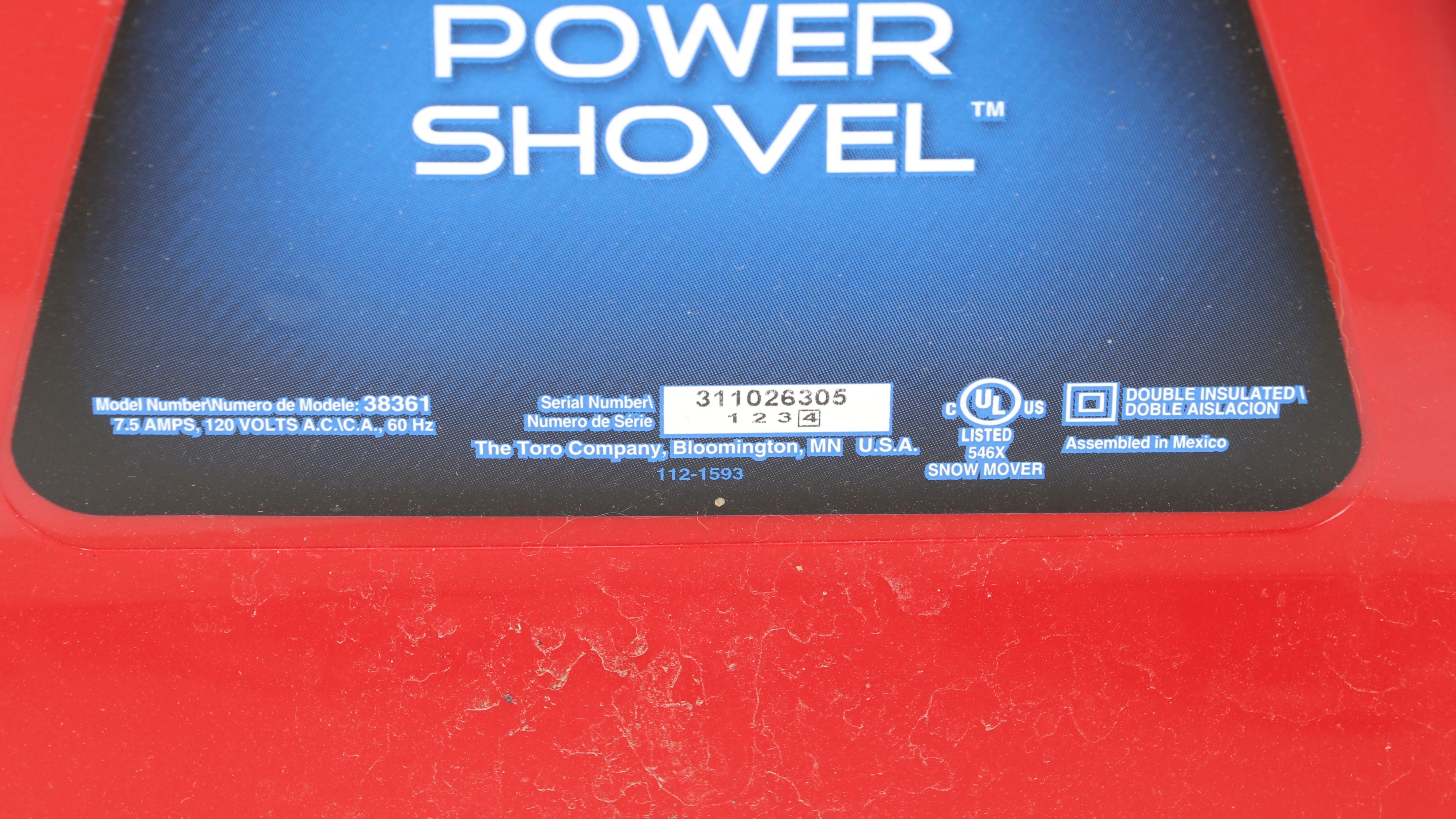 Toro Electric Power Shovel Snow Shovel