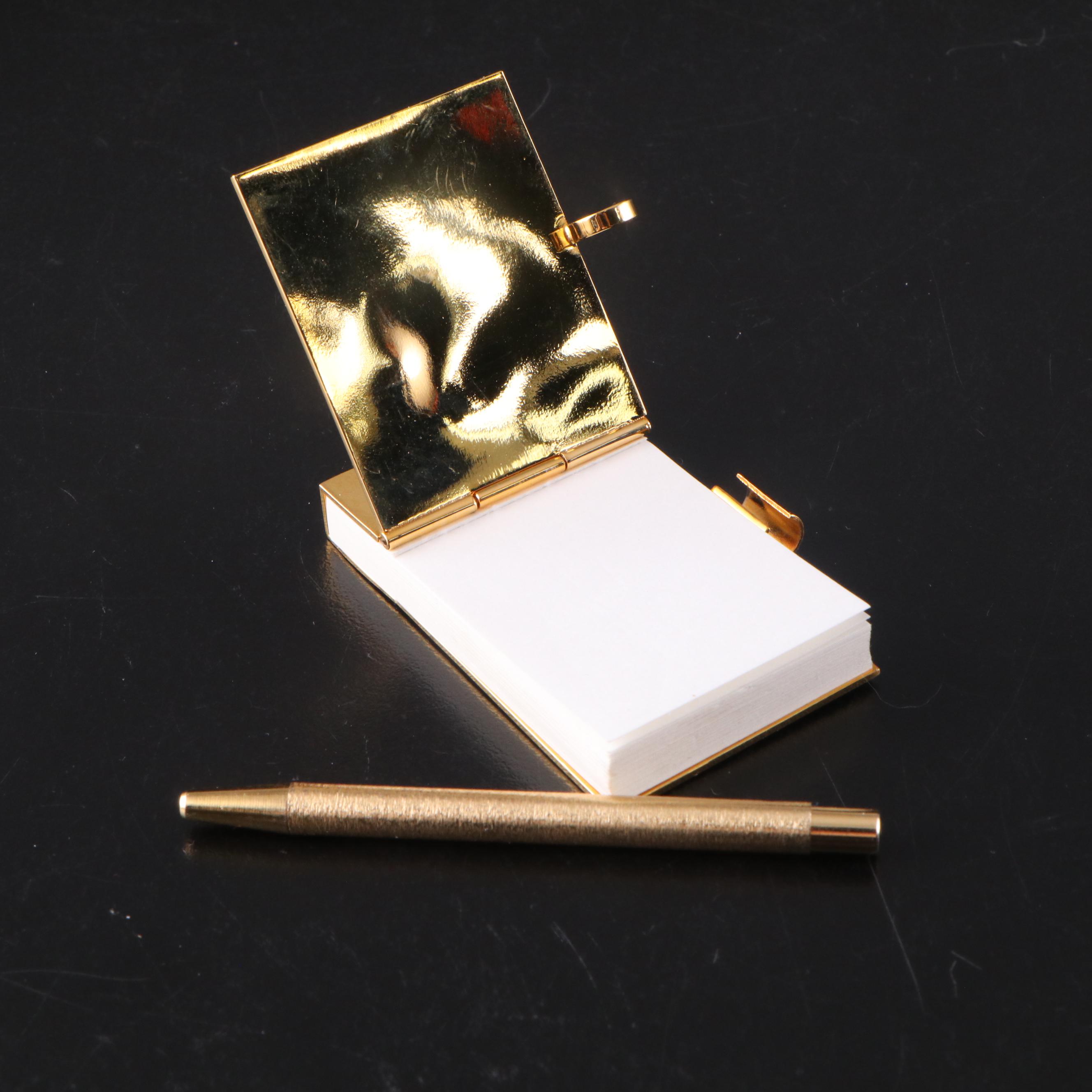 Judith Leiber Crystal Embellished Pill Boxes and Mini Notepad