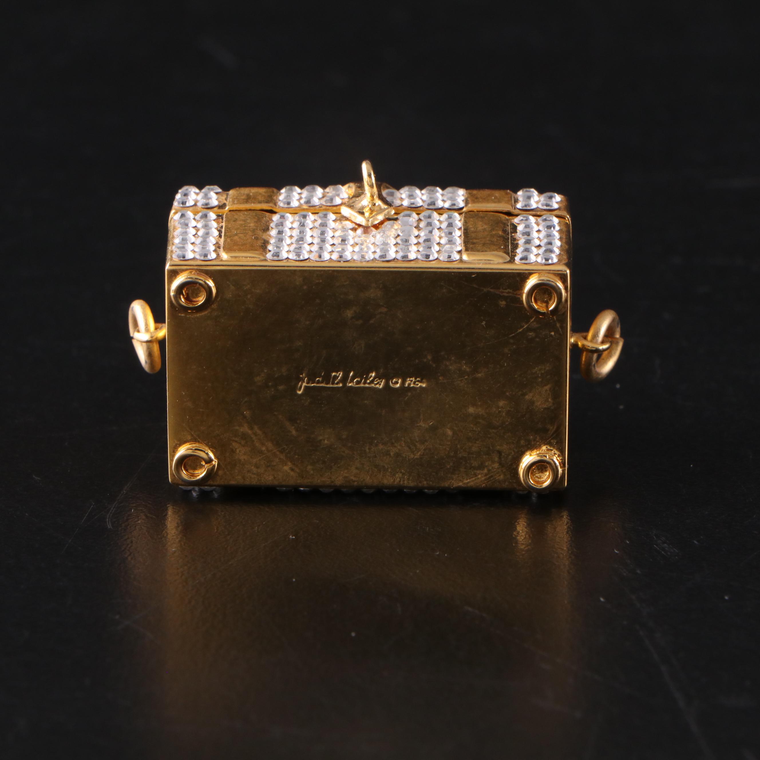 Judith Leiber Crystal Embellished Pill Boxes and Mini Notepad