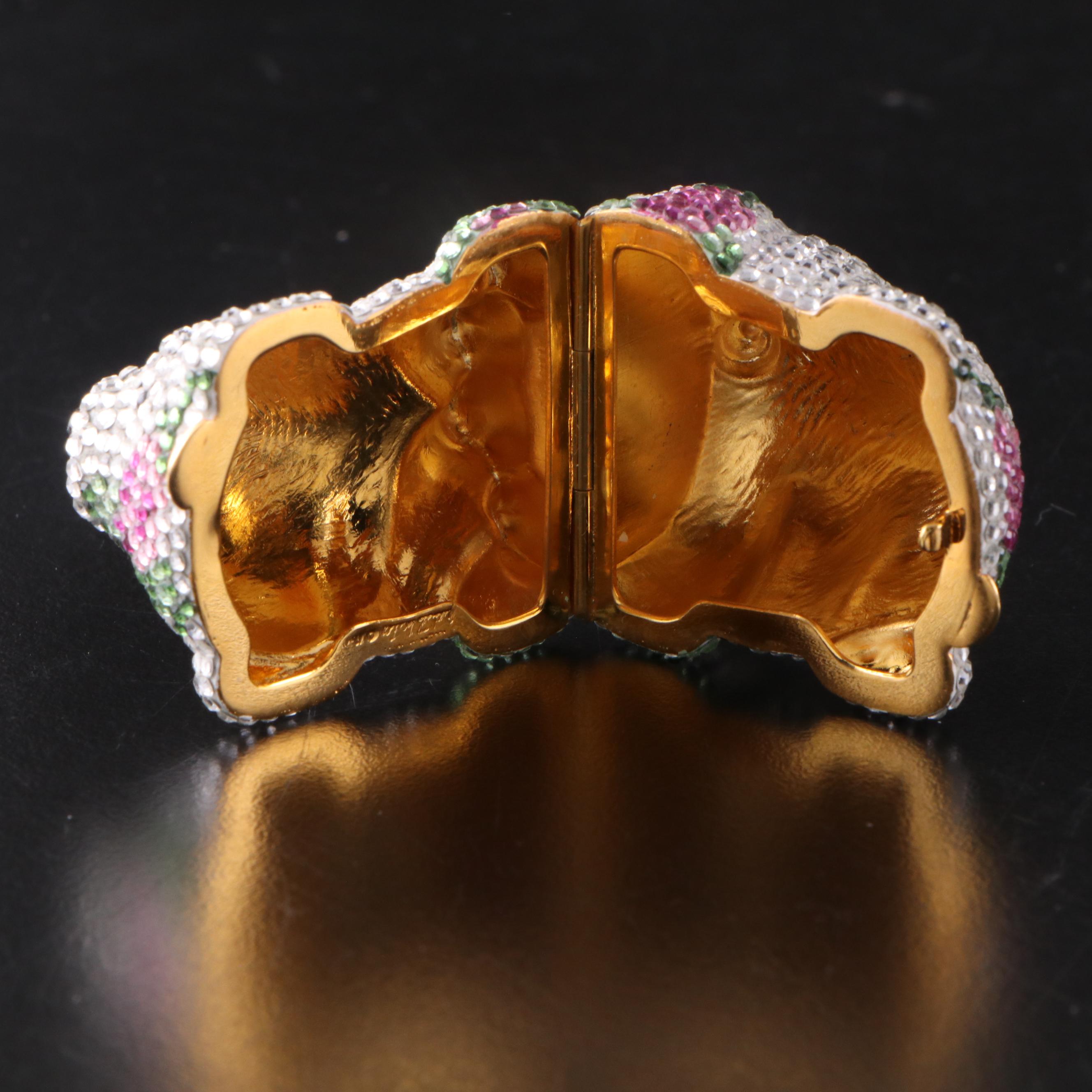 Judith Leiber Crystal Embellished Pill Boxes and Mini Notepad