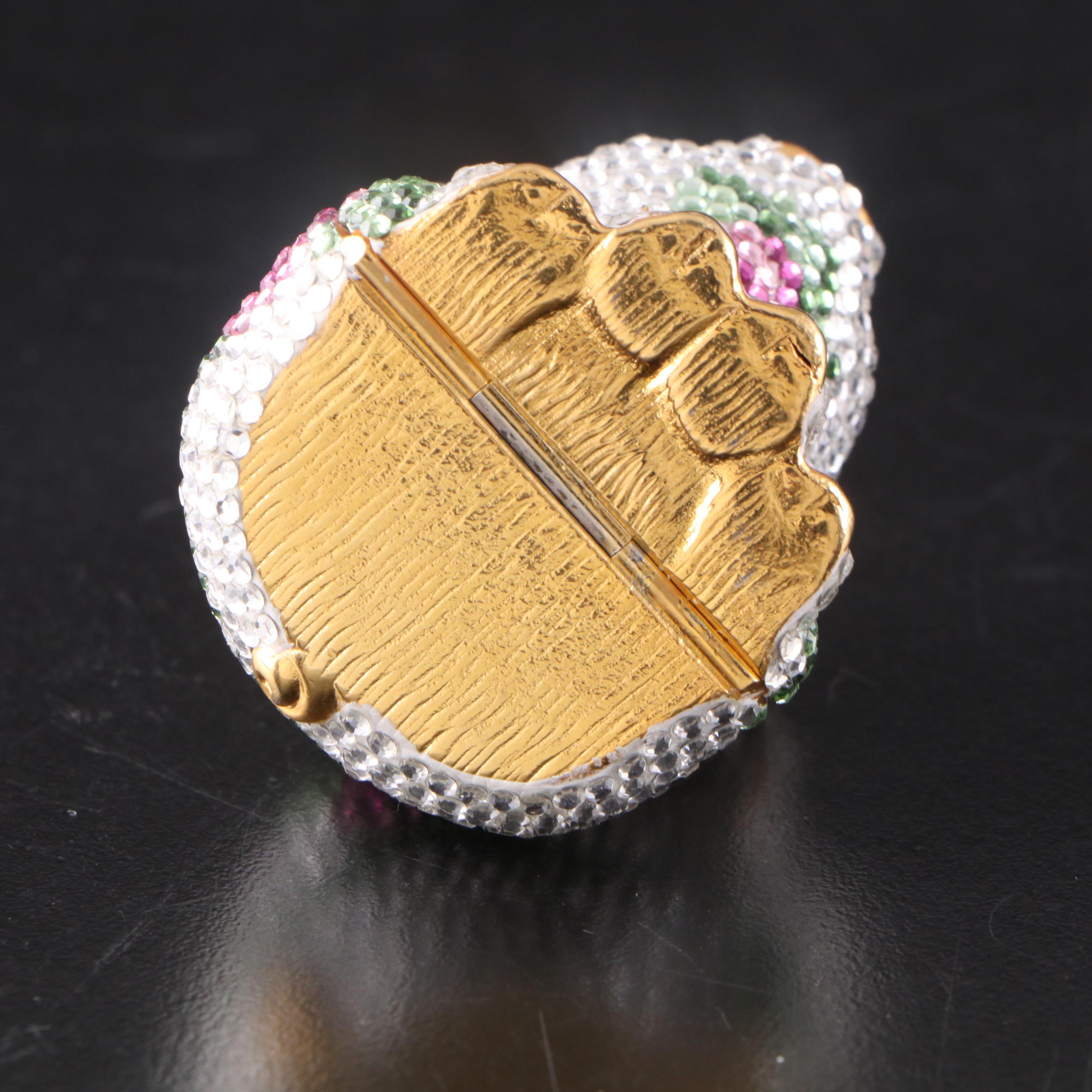 Judith Leiber Crystal Embellished Pill Boxes and Mini Notepad