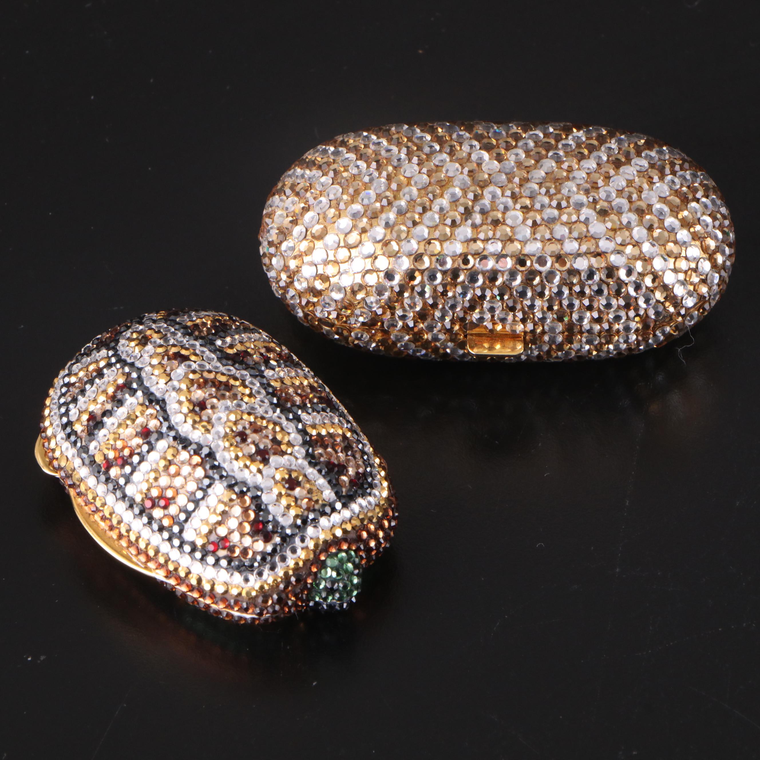 Judith Leiber Crystal Embellished Pill Boxes