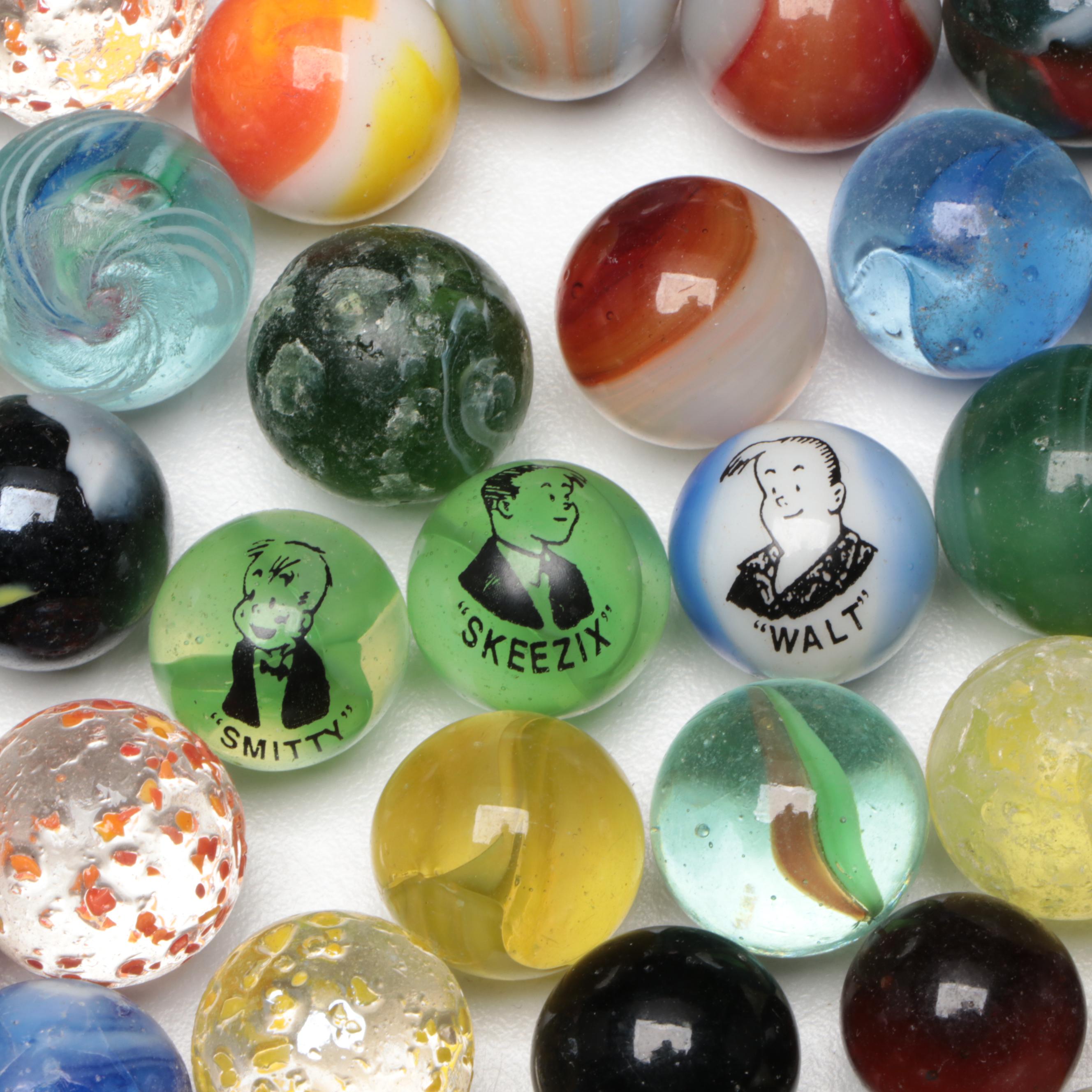 Coca-Cola, Pepsi, Gasoline Alley with Uranium and Other Glass Marbles